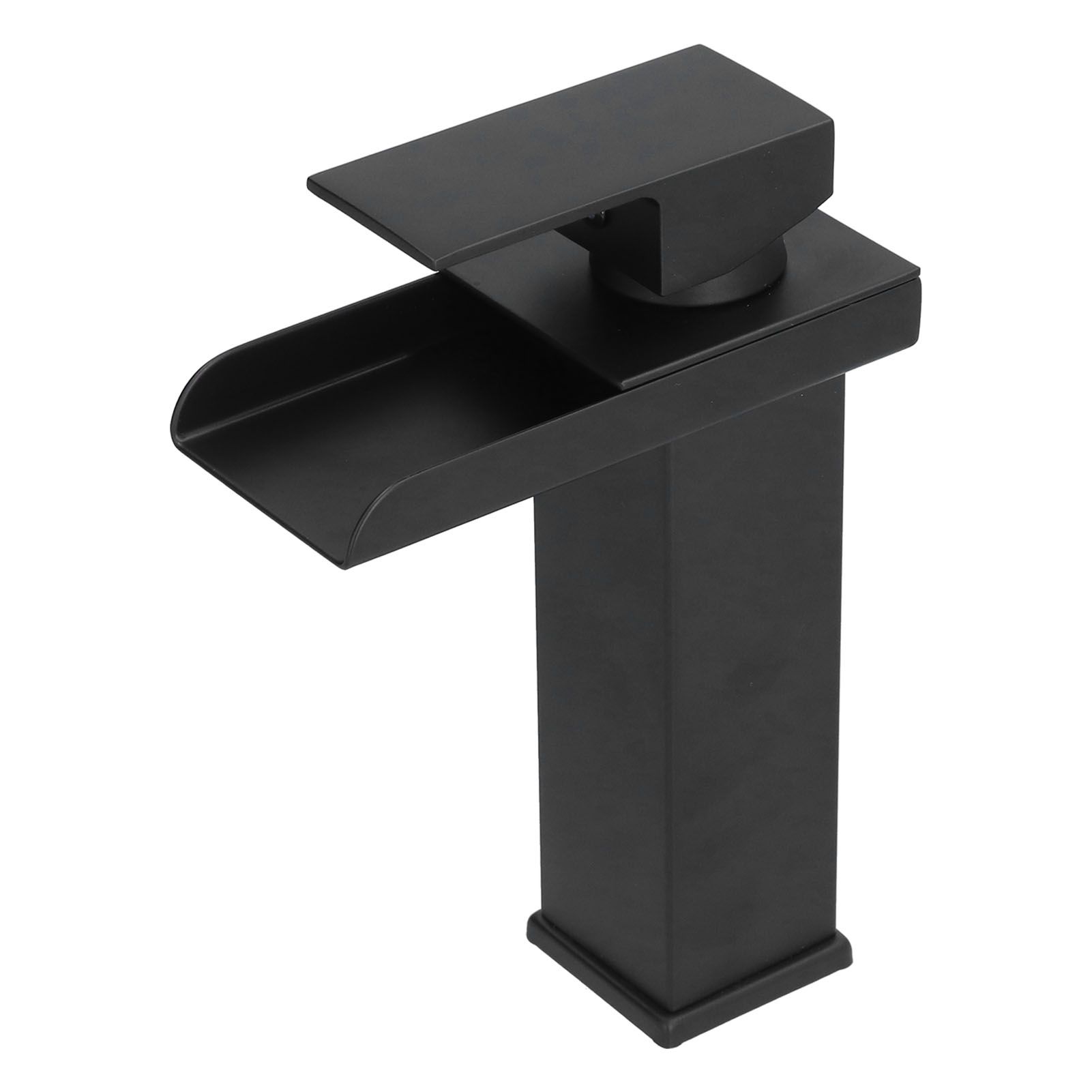 G1/2 Cold Hot Mixer Water Tap Black Faucet with Long Handle for Bathroom Hotel view 4