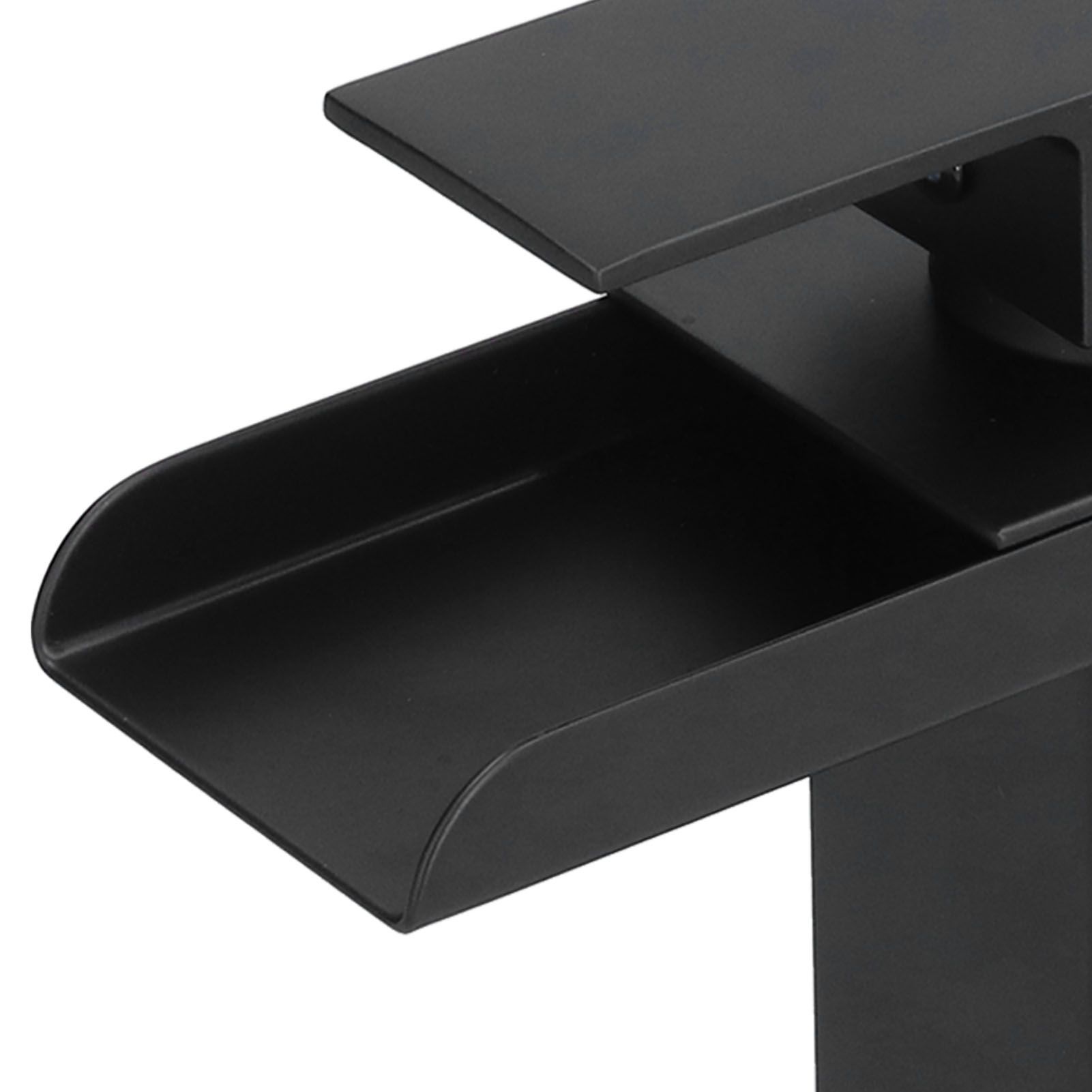 G1/2 Cold Hot Mixer Water Tap Black Faucet with Long Handle for Bathroom Hotel view 15