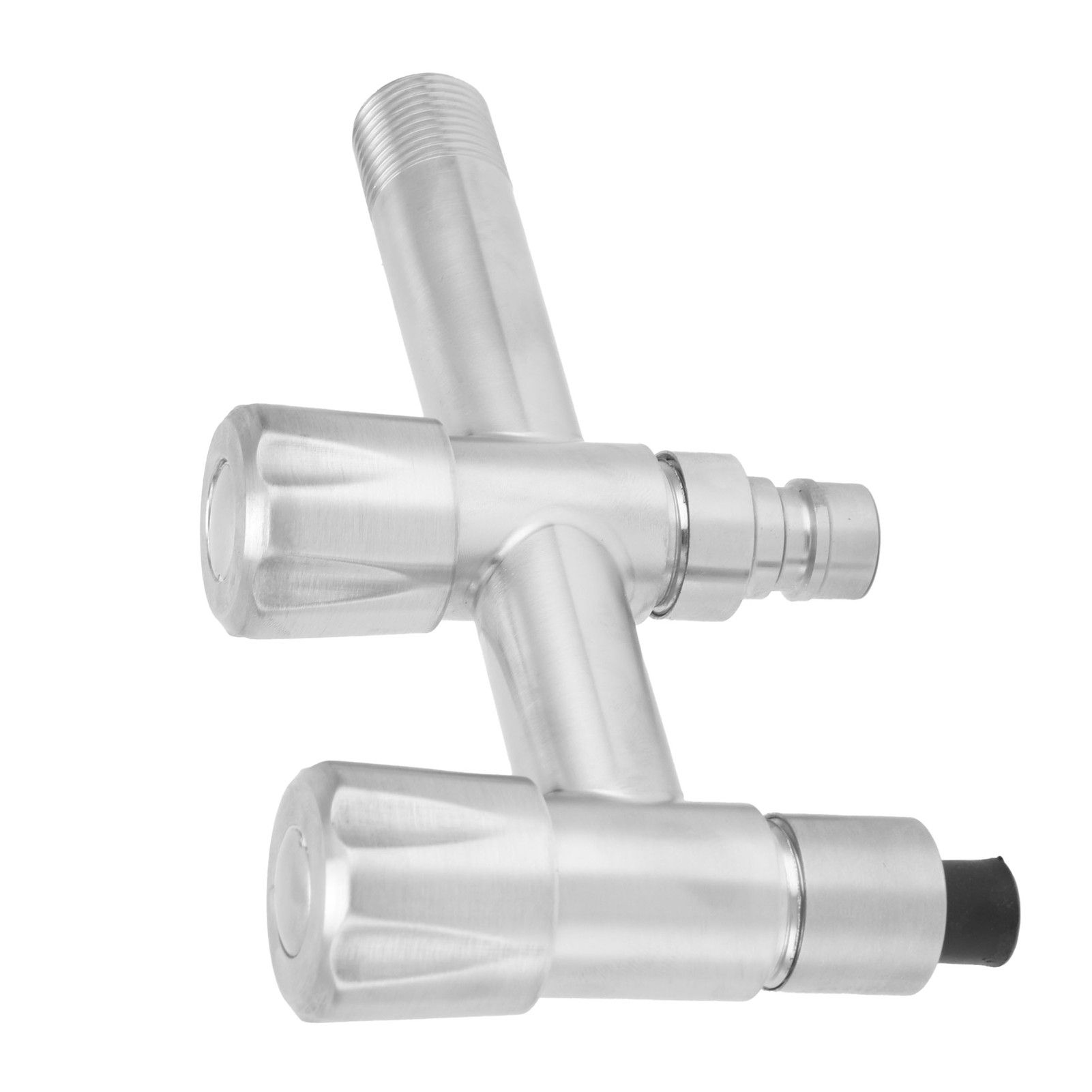 G1/2 Stainless Steel Faucet 1 Inlet 2 Outlet Washing Machine Water Tap for view 9