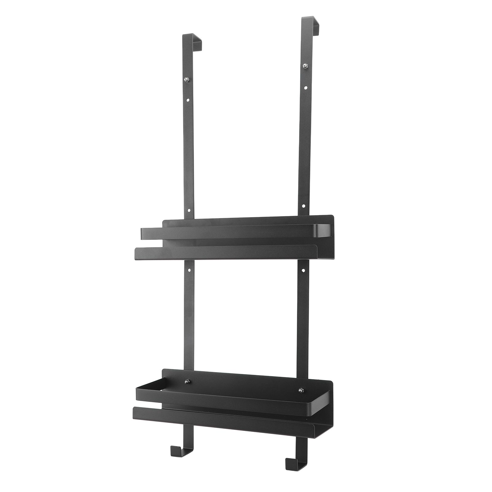 Wall Shower Shelf Large Space Metal Hanging Shower Organizer Rack with Suction view 2