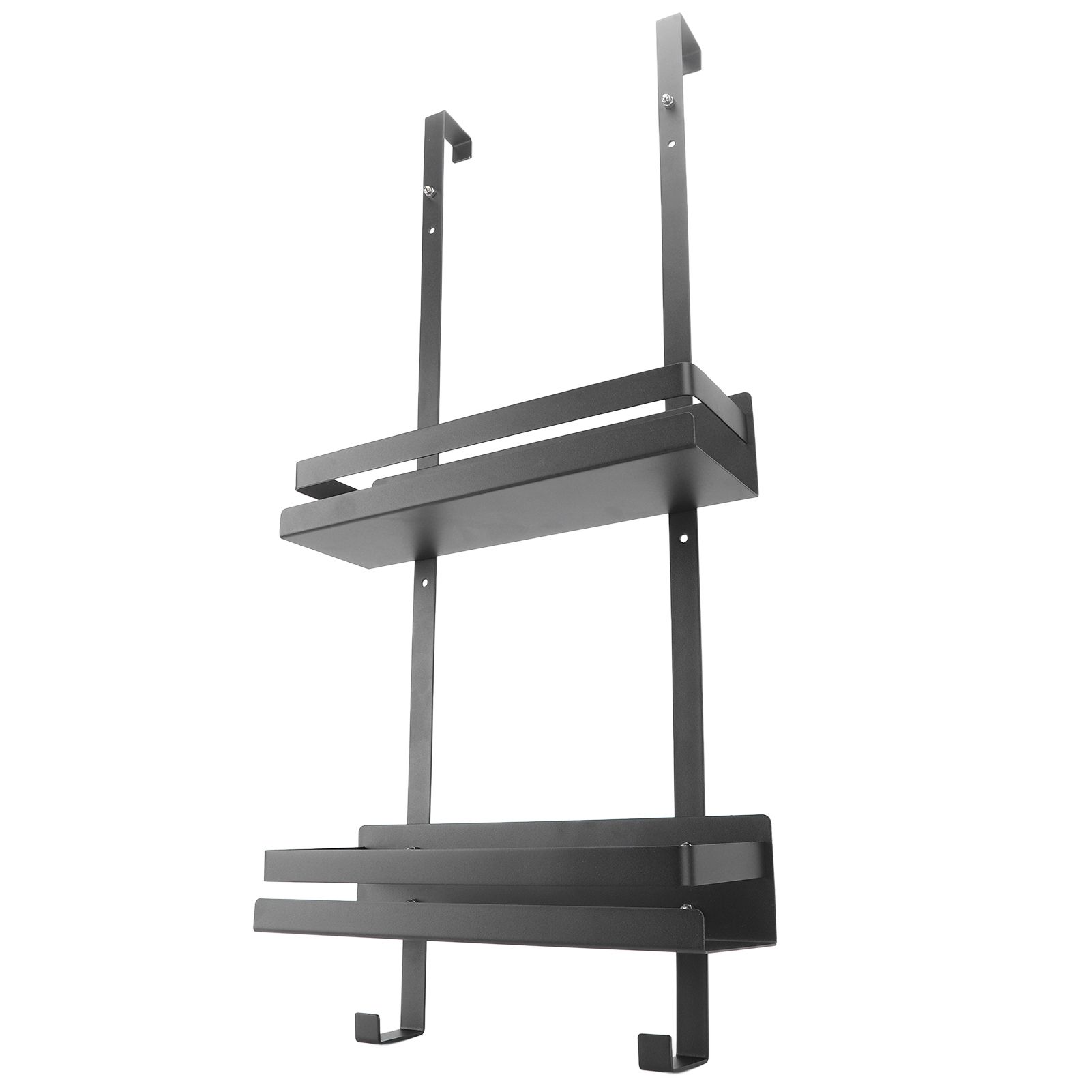 Wall Shower Shelf Large Space Metal Hanging Shower Organizer Rack with Suction view 6