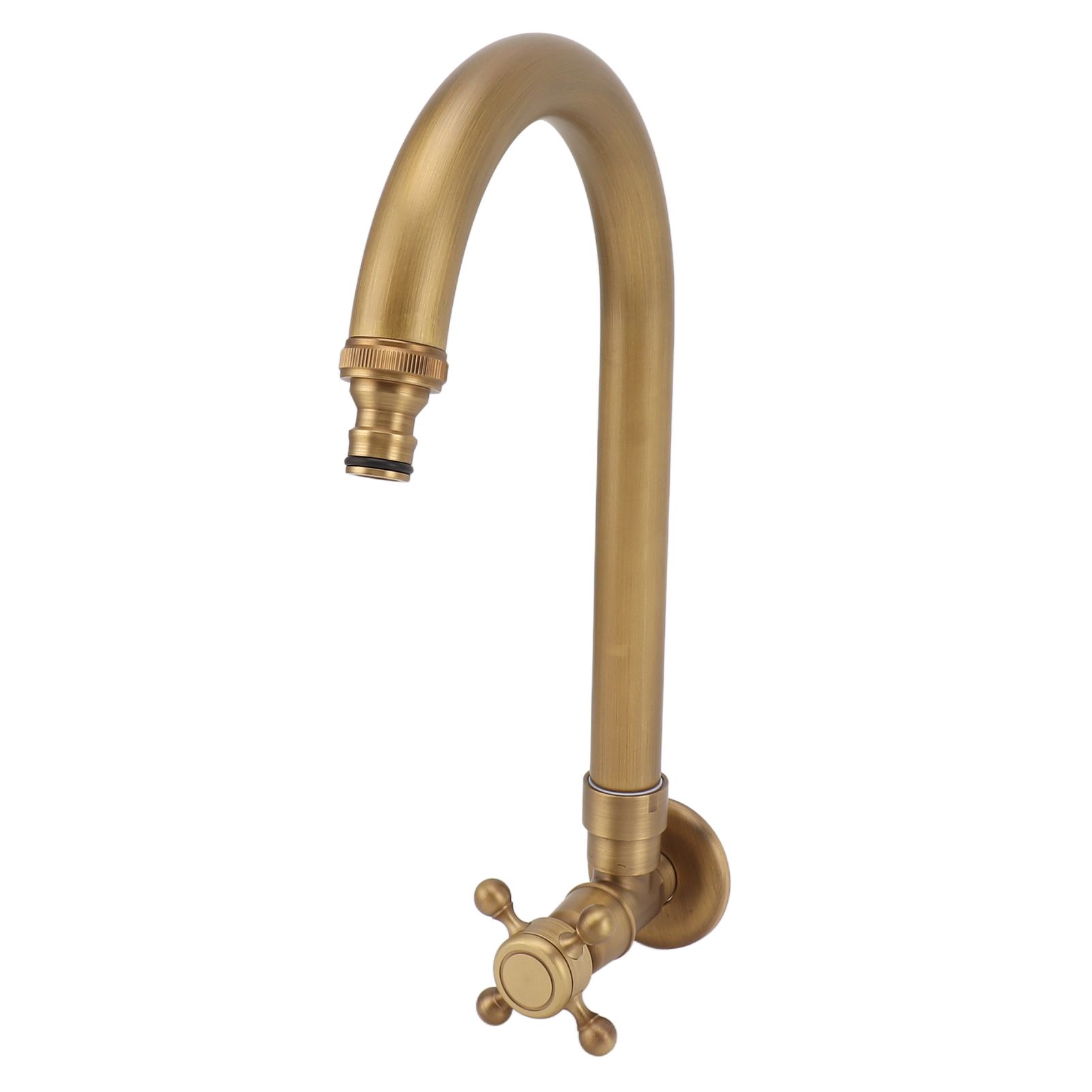 Garden Outdoor Faucet Antique In Wall Frost Crack Prevention 360 Degree view 2