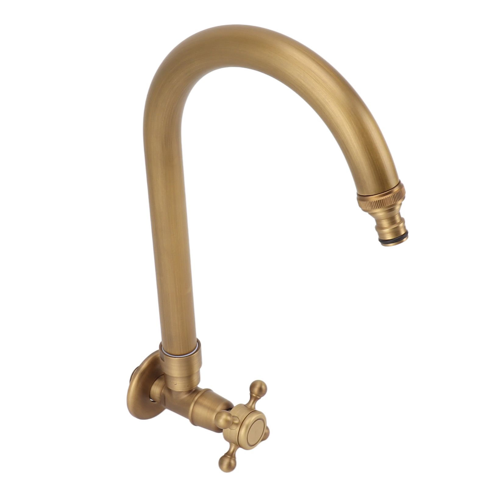 Garden Outdoor Faucet Antique In Wall Frost Crack Prevention 360 Degree view 5
