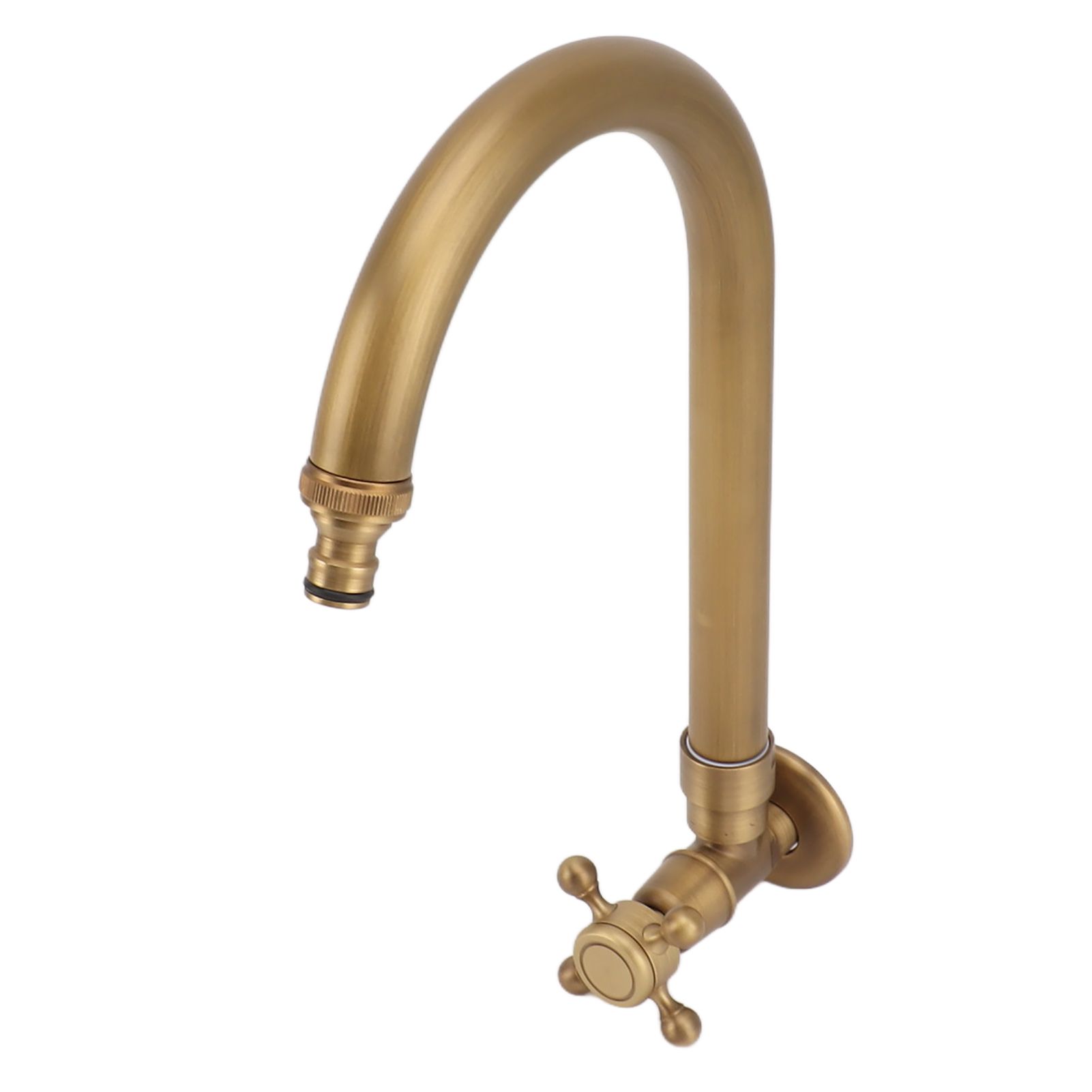 Garden Outdoor Faucet Antique In Wall Frost Crack Prevention 360 Degree view 6
