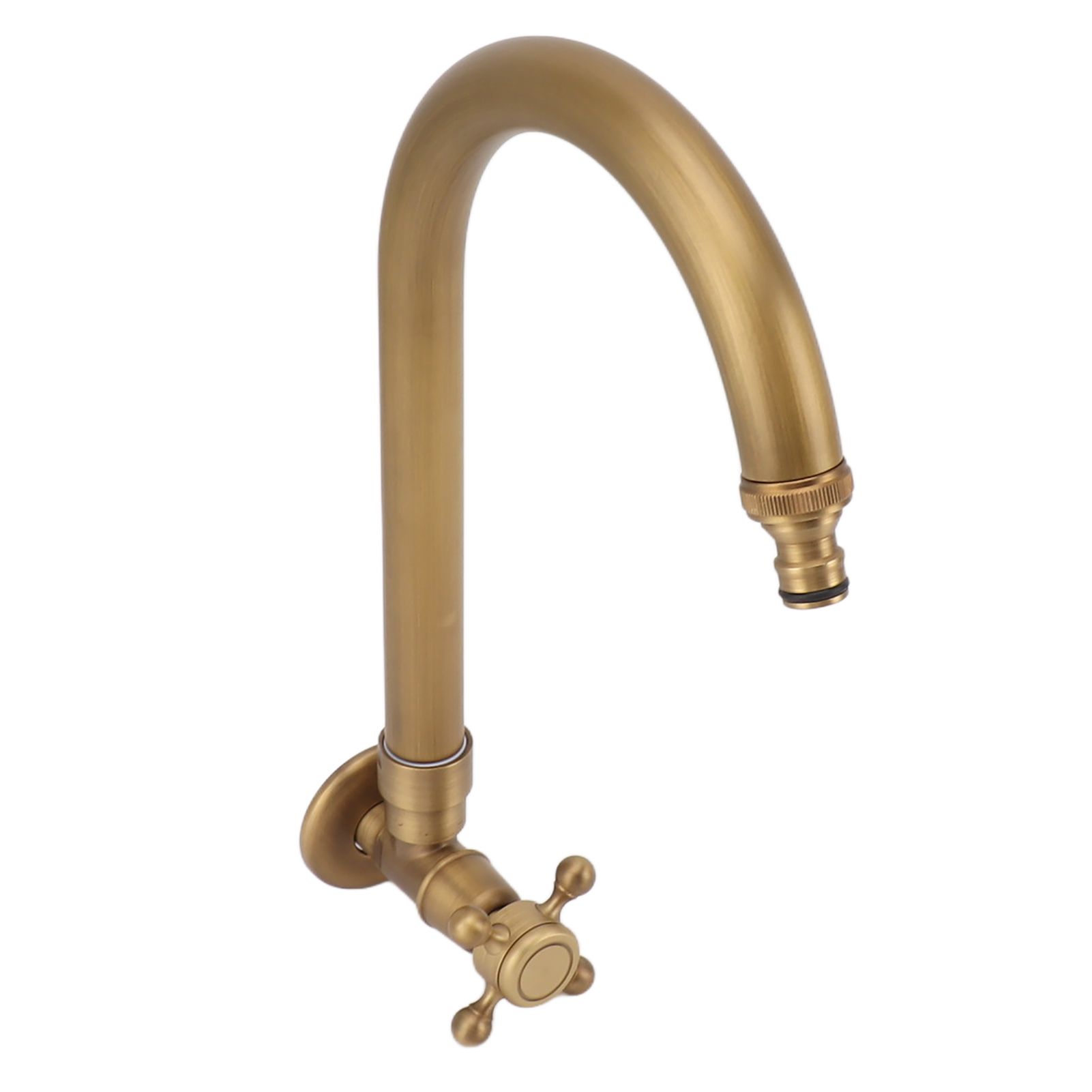 Garden Outdoor Faucet Antique In Wall Frost Crack Prevention 360 Degree view 7