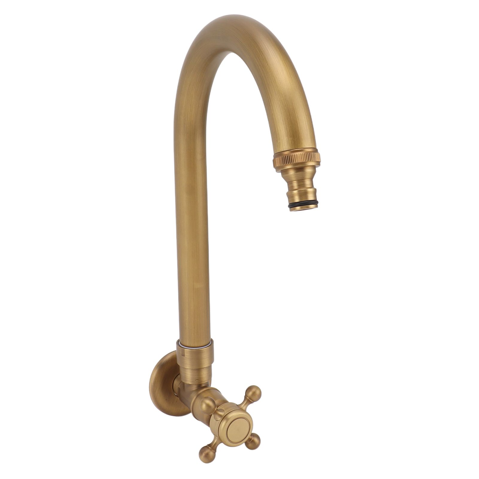 Garden Outdoor Faucet Antique In Wall Frost Crack Prevention 360 Degree view 10