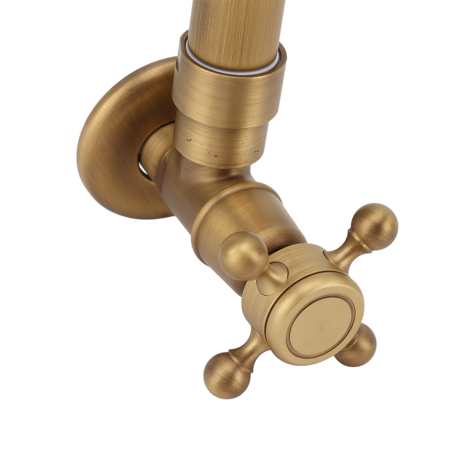 Garden Outdoor Faucet Antique In Wall Frost Crack Prevention 360 Degree view 13