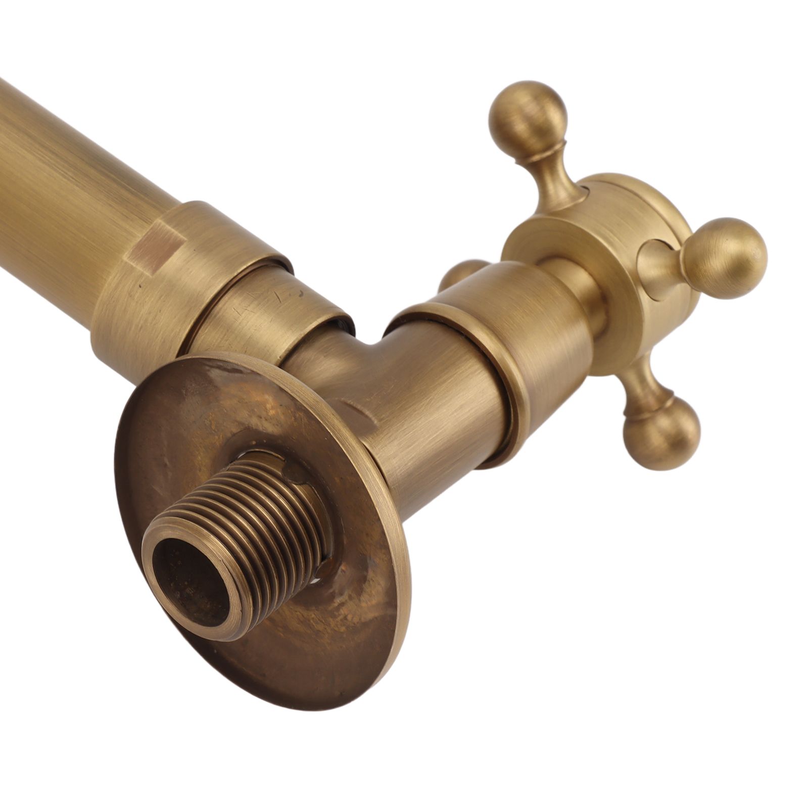 Garden Outdoor Faucet Antique In Wall Frost Crack Prevention 360 Degree view 15