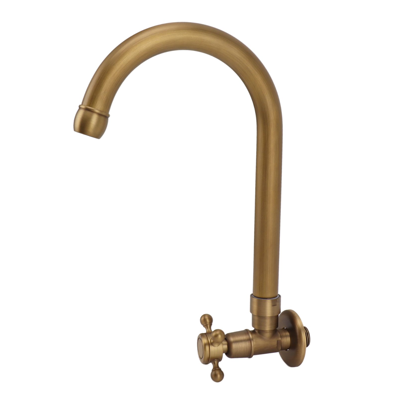 Garden Outdoor Faucet Antique In Wall Frost Crack Prevention 360 Degree view 2