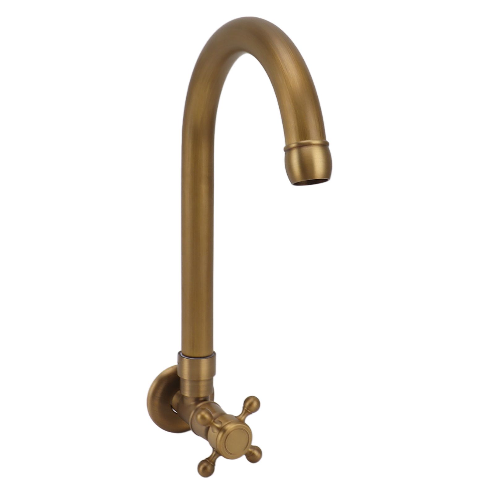 Garden Outdoor Faucet Antique In Wall Frost Crack Prevention 360 Degree view 3
