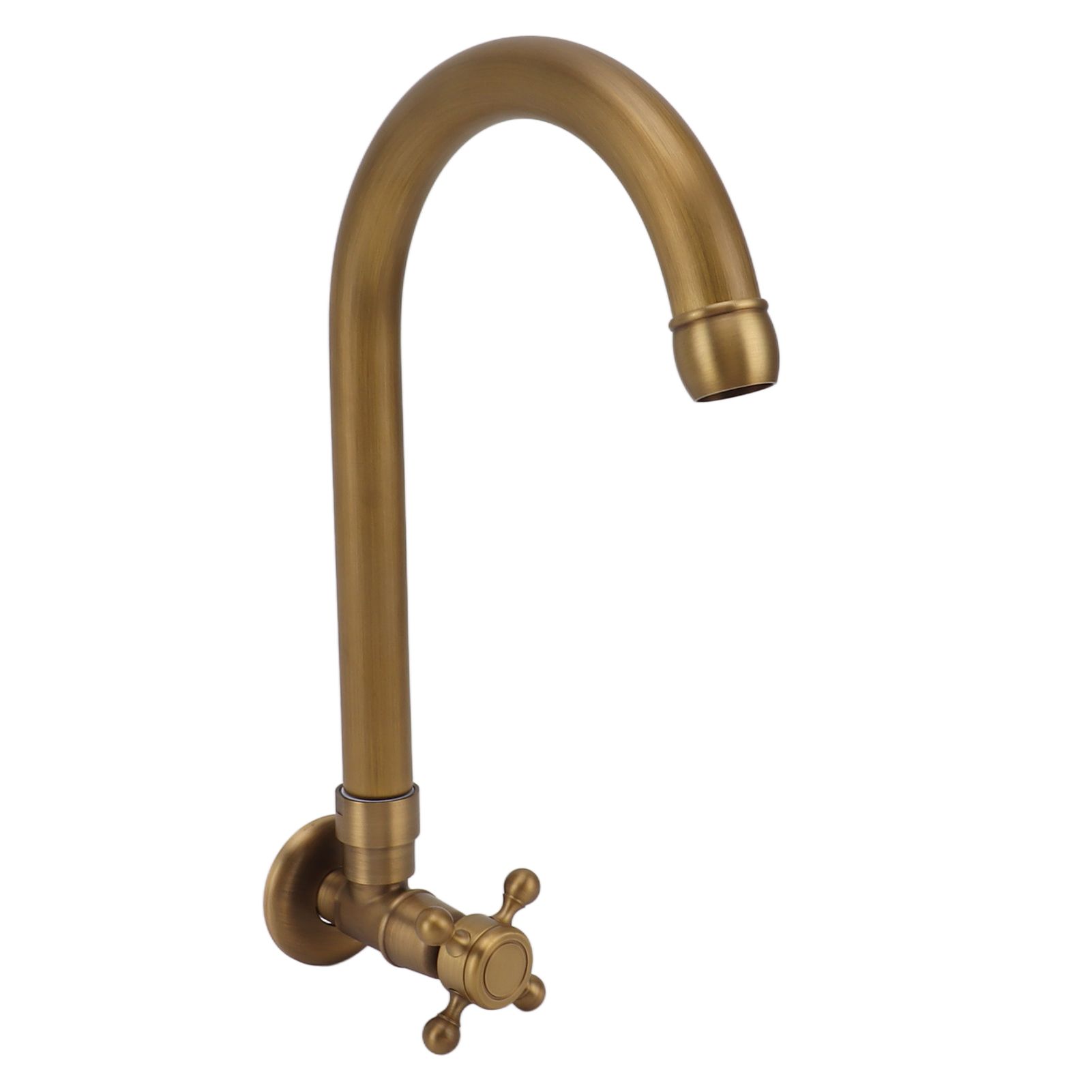 Garden Outdoor Faucet Antique In Wall Frost Crack Prevention 360 Degree view 5