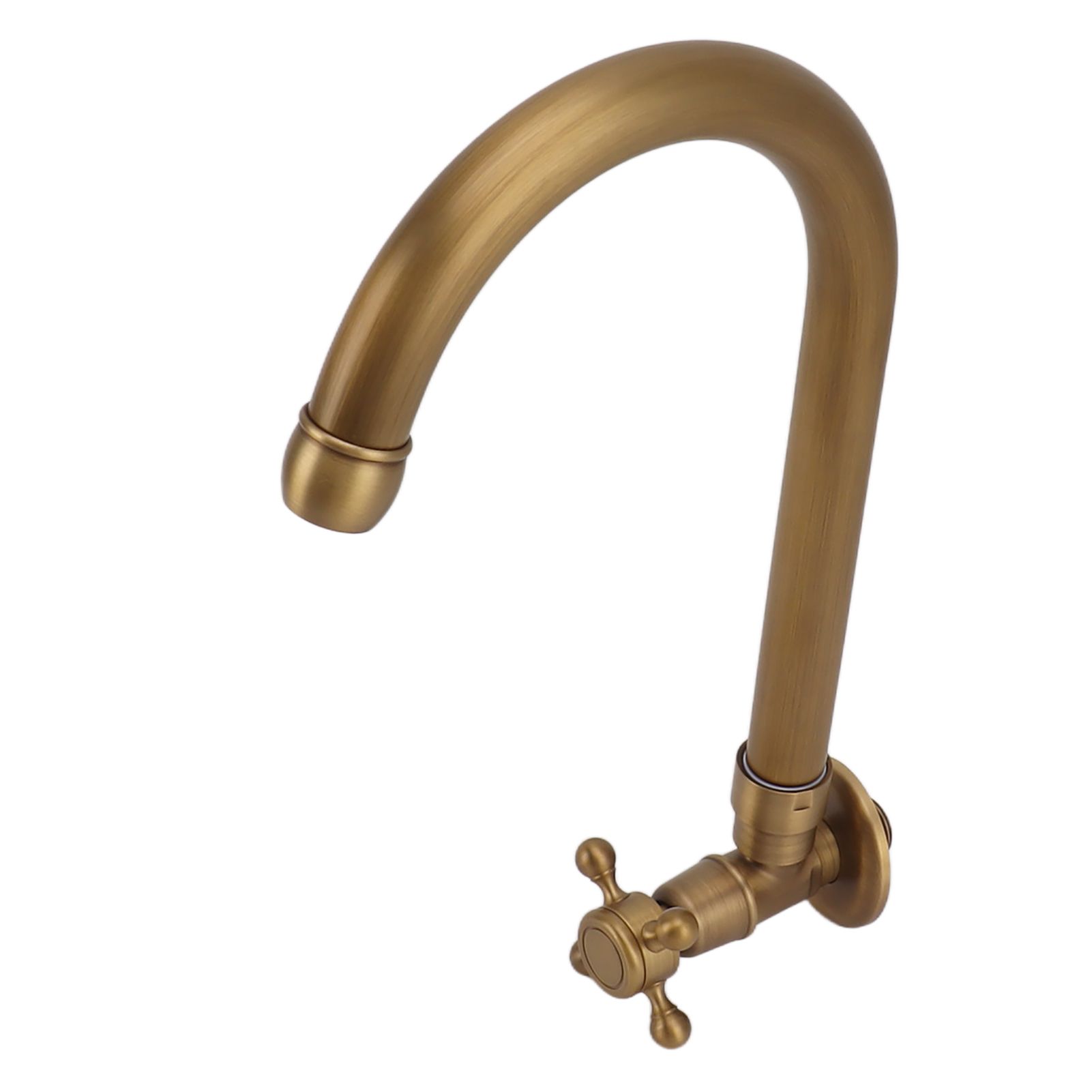 Garden Outdoor Faucet Antique In Wall Frost Crack Prevention 360 Degree view 7