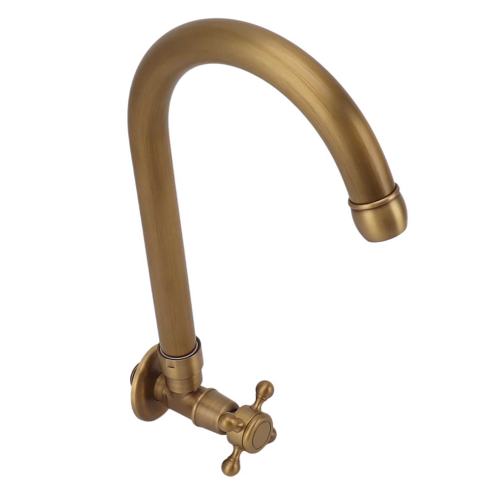 Garden Outdoor Faucet Antique In Wall Frost Crack Prevention 360 Degree view 8