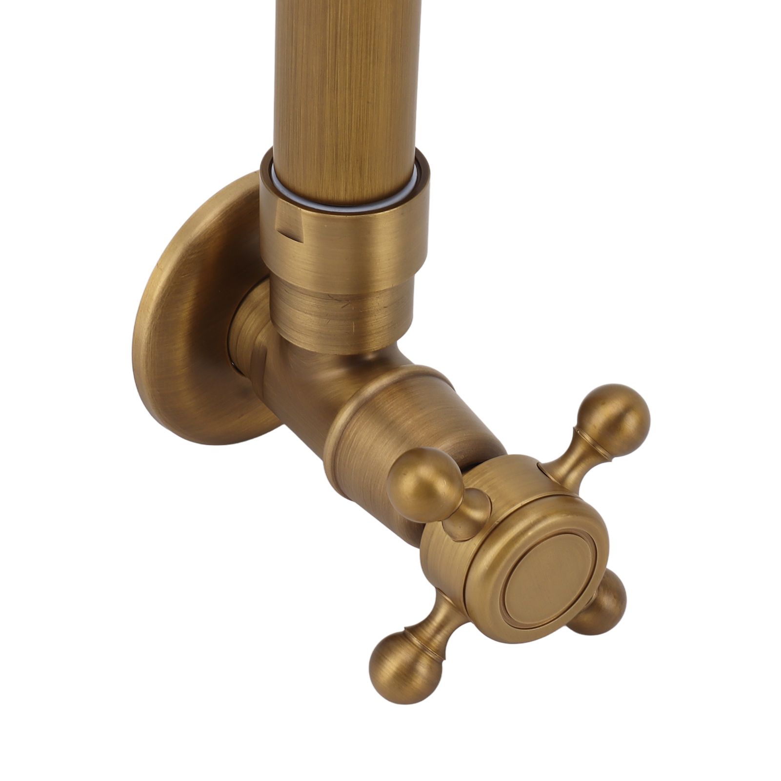 Garden Outdoor Faucet Antique In Wall Frost Crack Prevention 360 Degree view 14