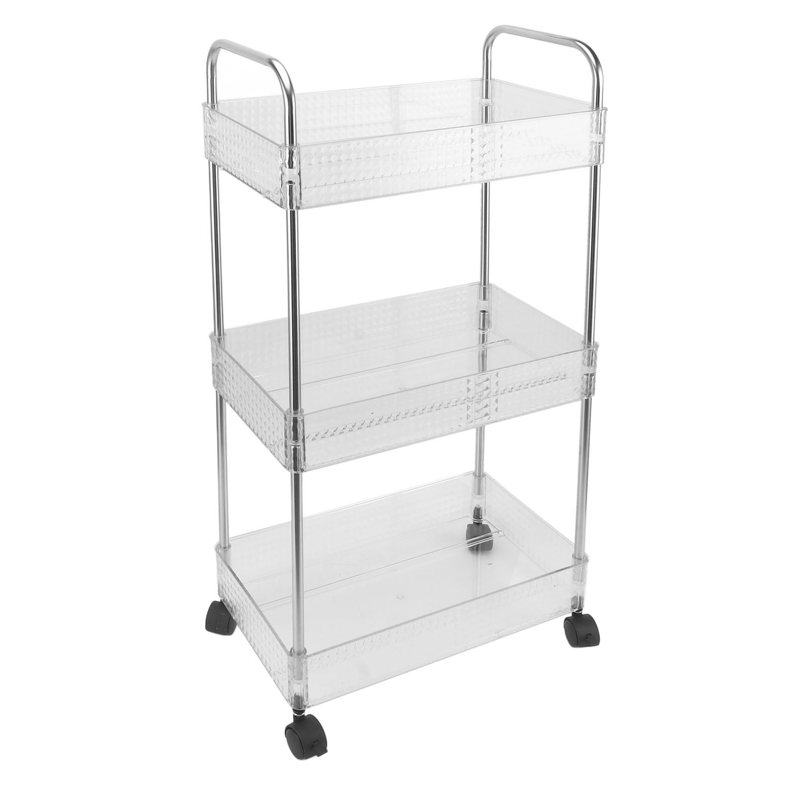 Kitchen Storage Rack Multifunctional 3 Tier Mobile Storage Cart for Bathroom view 8