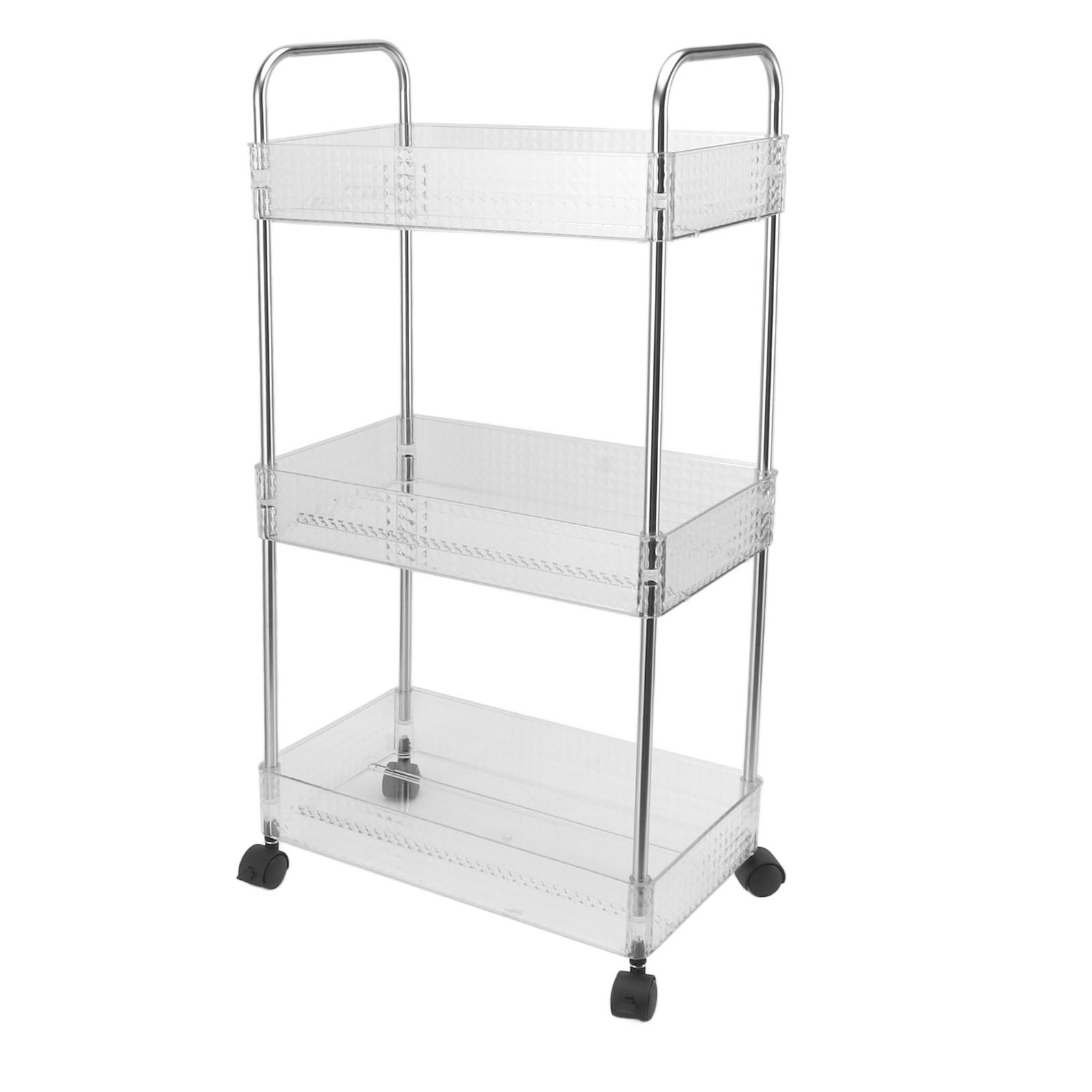 Kitchen Storage Rack Multifunctional 3 Tier Mobile Storage Cart for Bathroom view 9