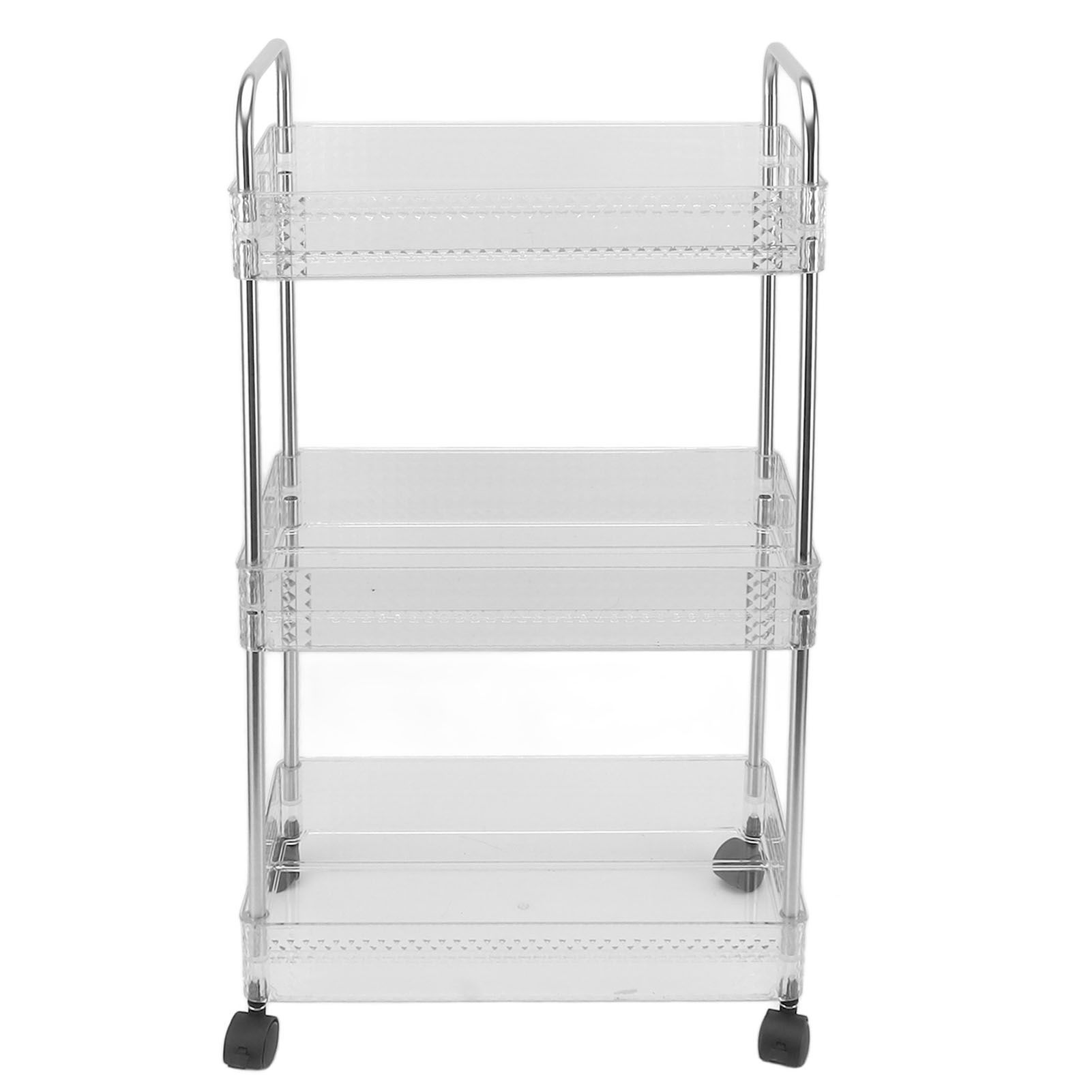 Kitchen Storage Rack Multifunctional 3 Tier Mobile Storage Cart for Bathroom view 14