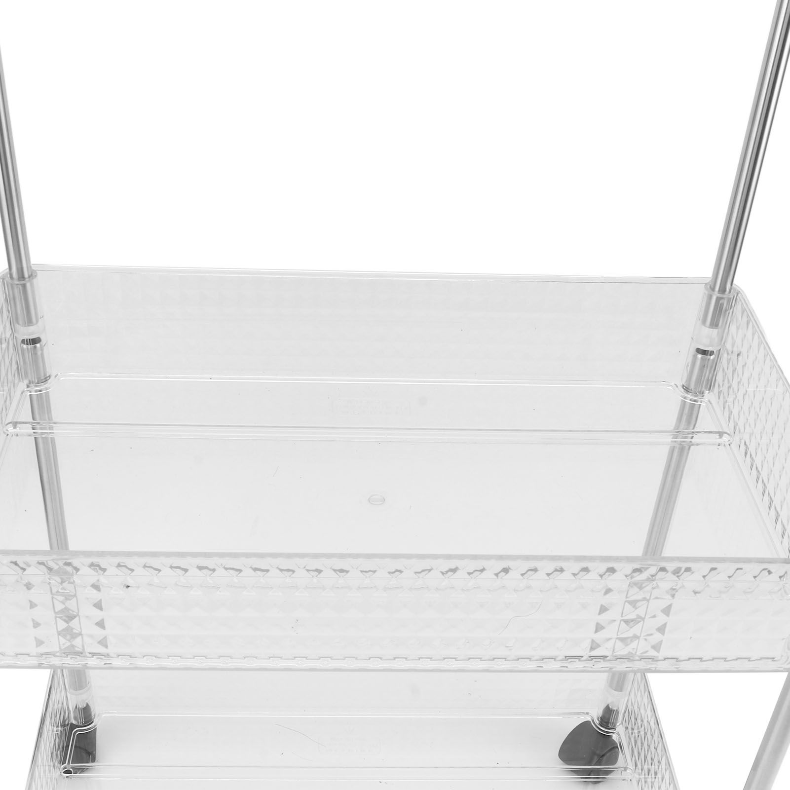 Kitchen Storage Rack Multifunctional 3 Tier Mobile Storage Cart for Bathroom view 15