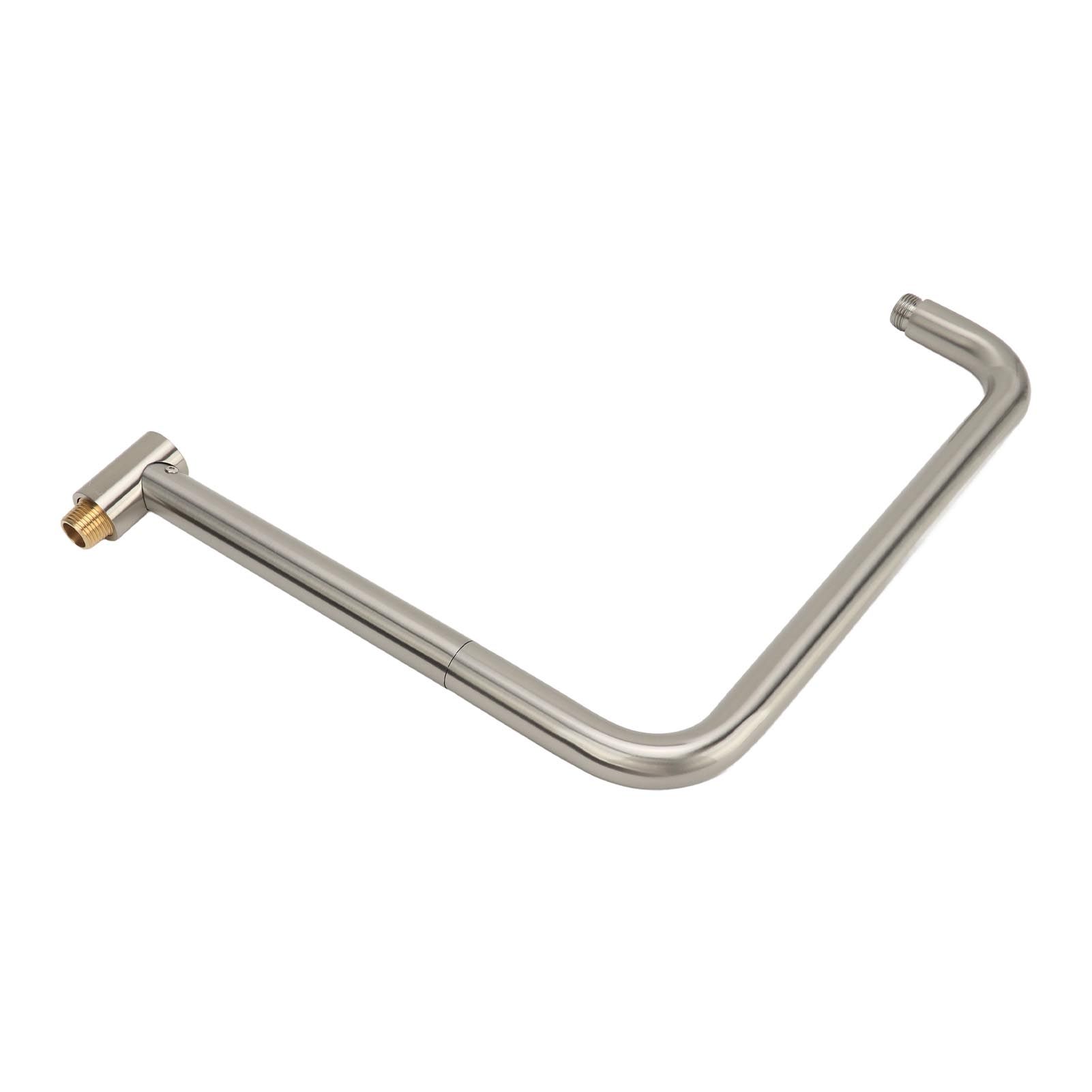Shower Head Extension with Flange S Shape Shower Arm Wall Mount Rotatable view 9