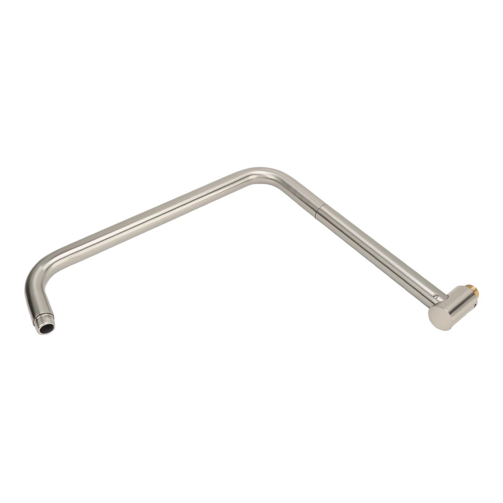 Shower Head Extension with Flange S Shape Shower Arm Wall Mount Rotatable view 10