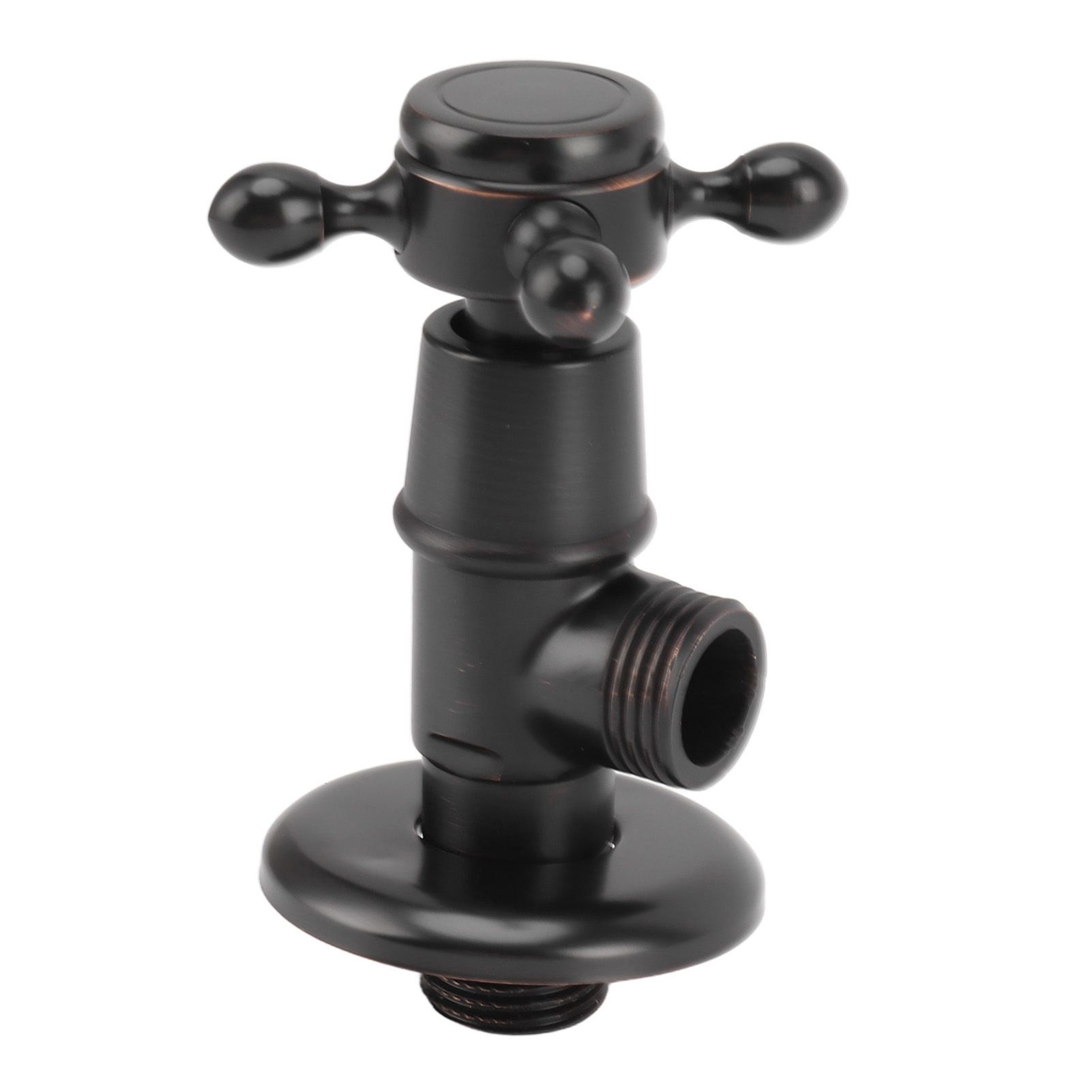 Solid Brass Angle Stop Valve Retro Thickened Cold Hot Triangle Valve Explosion