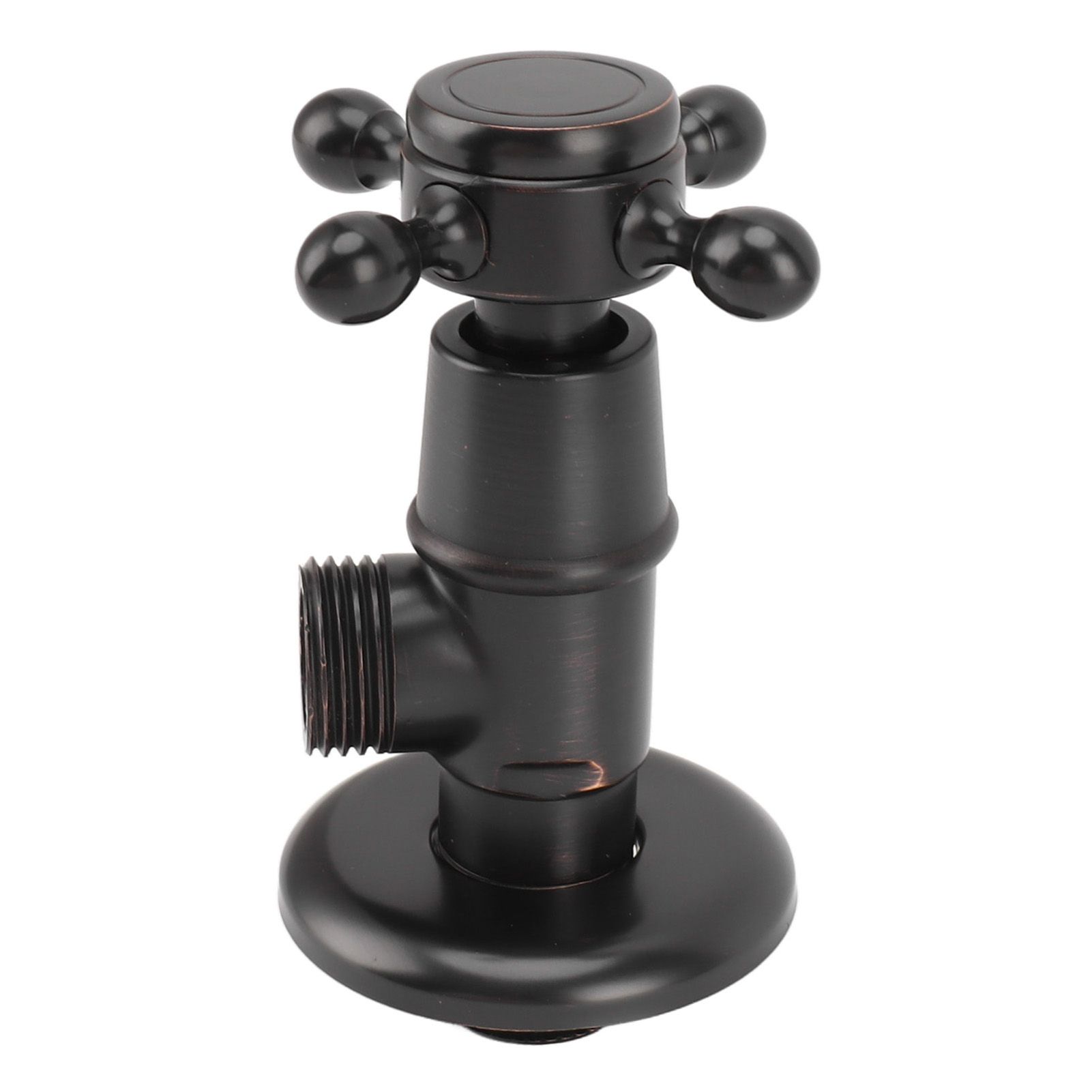 Solid Brass Angle Stop Valve Retro Thickened Cold Hot Triangle Valve Explosion view 5