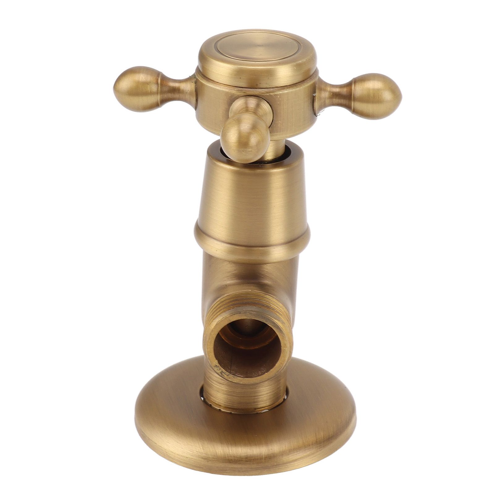 Solid Brass Angle Stop Valve Retro Thickened Cold Hot Triangle Valve Explosion view 7