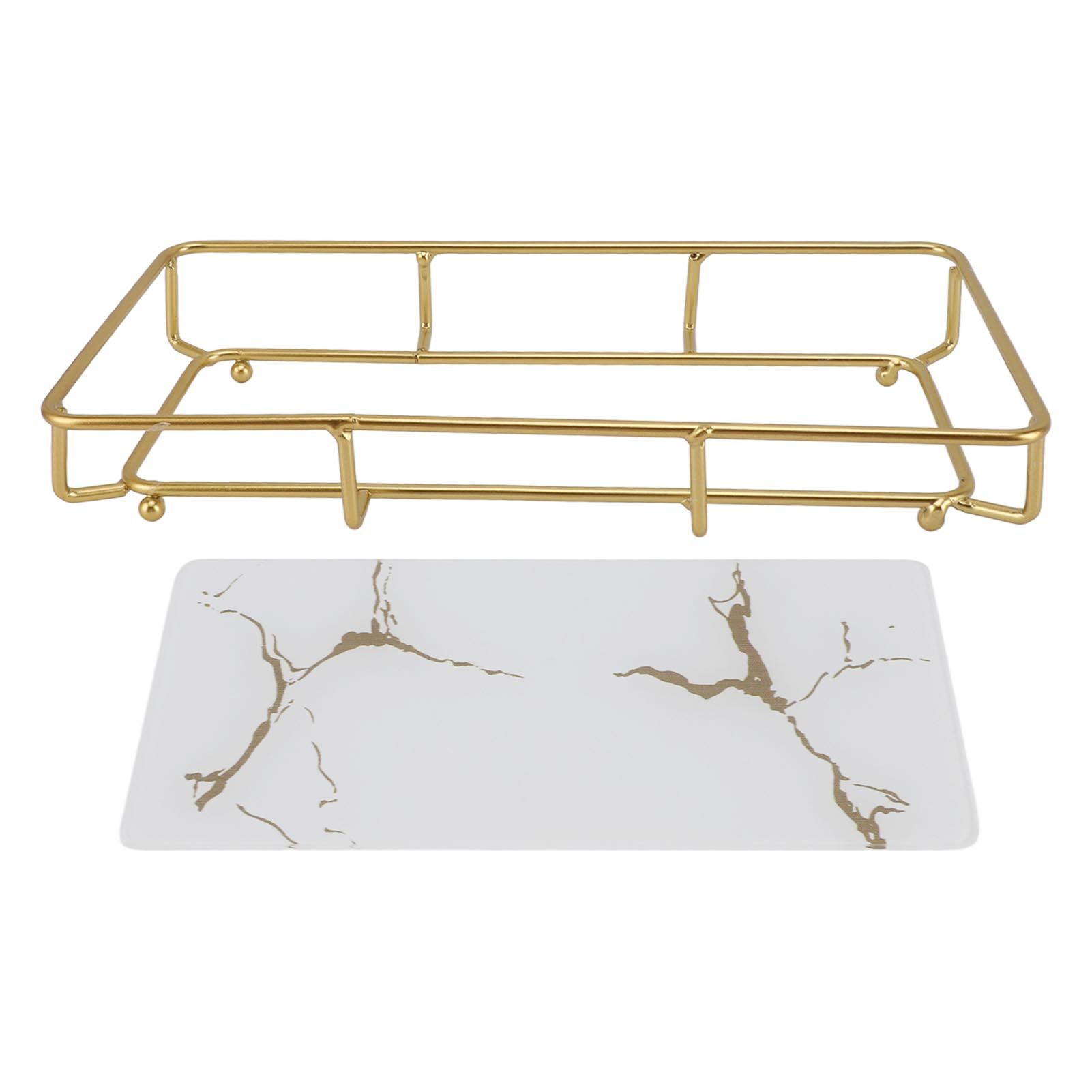 Bathroom Vanity Tray Modern Stylish Anti Slip Kitchen Sink Countertop Storage
