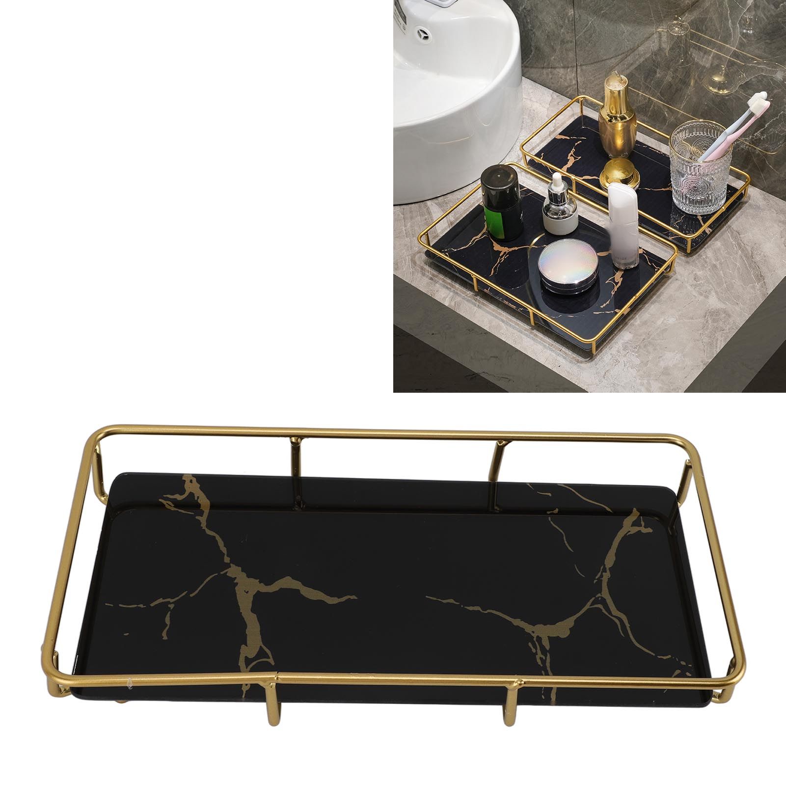 Bathroom Vanity Tray Modern Stylish Anti Slip Kitchen Sink Countertop Storage view 12