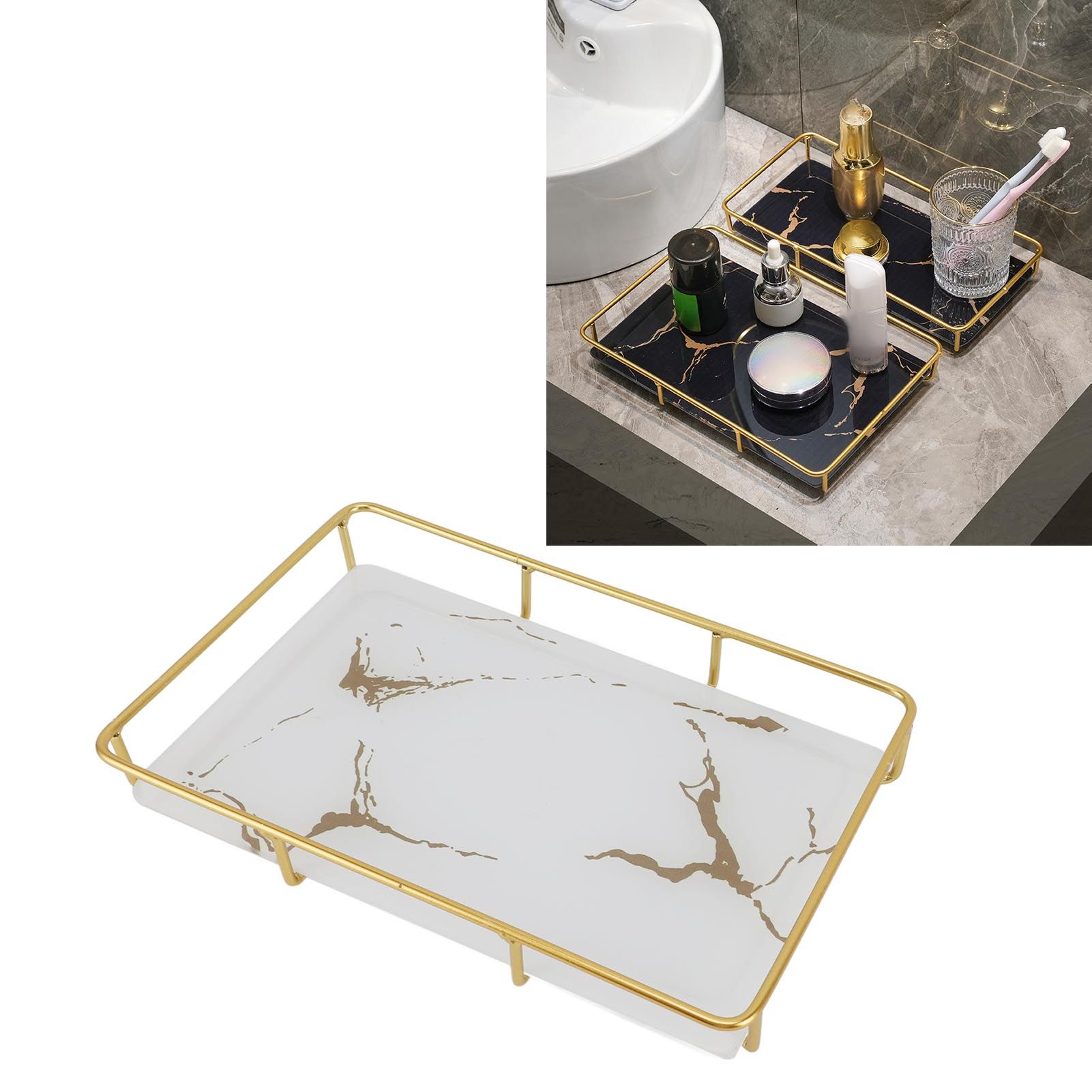 Bathroom Vanity Tray Modern Stylish Anti Slip Kitchen Sink Countertop Storage view 11
