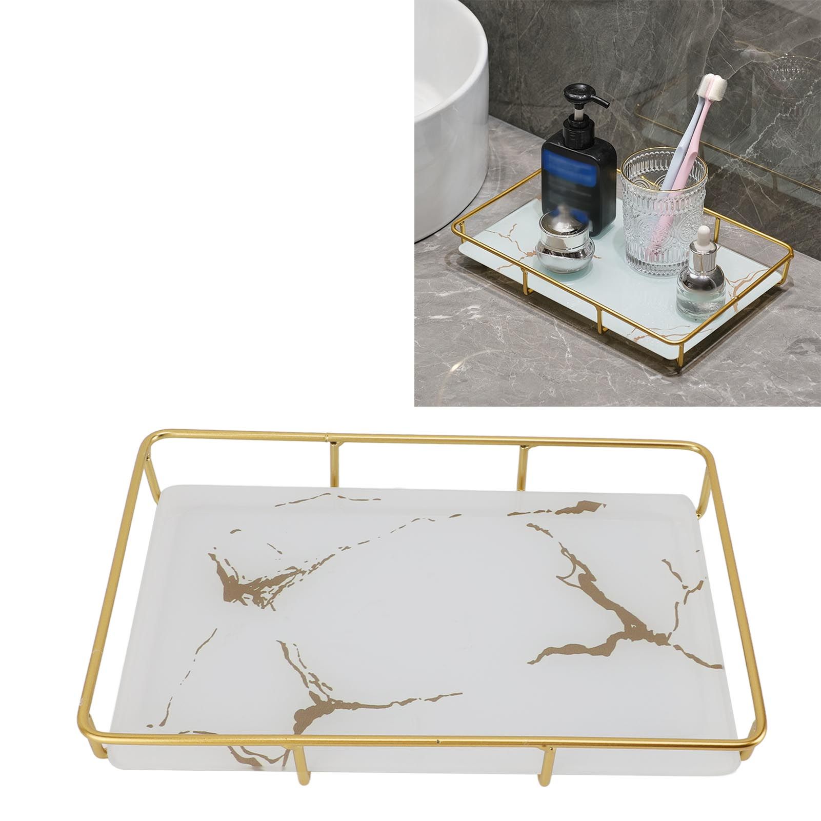 Bathroom Vanity Tray Modern Stylish Anti Slip Kitchen Sink Countertop Storage view 12