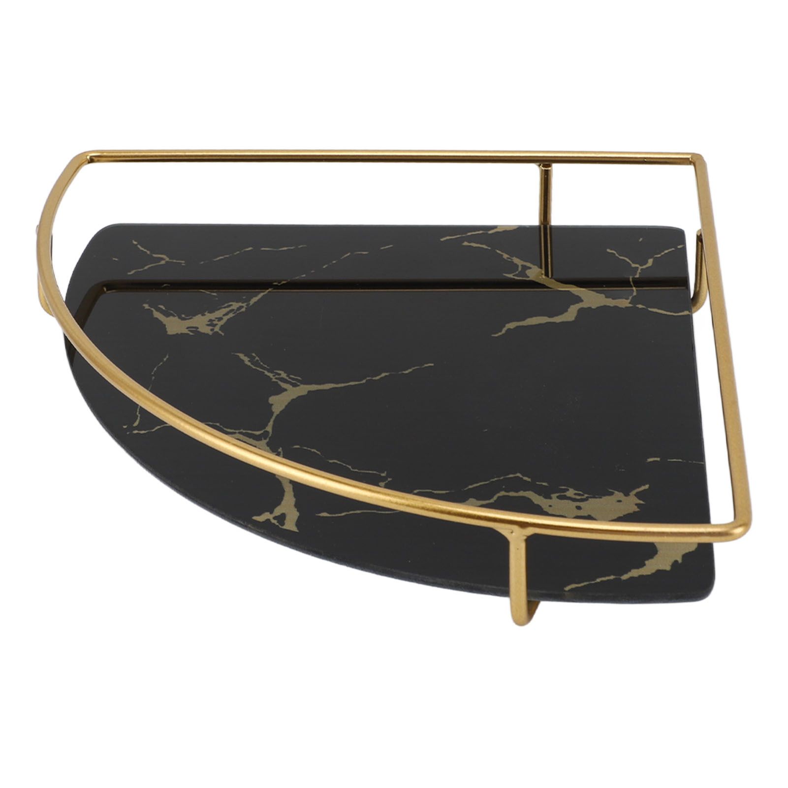 Bathroom Storage Tray Light Luxury Decorative Golden Texture Triangle Bathroom view 2