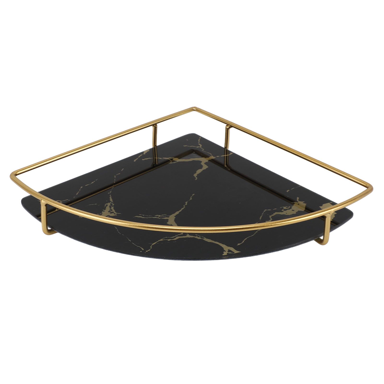 Bathroom Storage Tray Light Luxury Decorative Golden Texture Triangle Bathroom view 7
