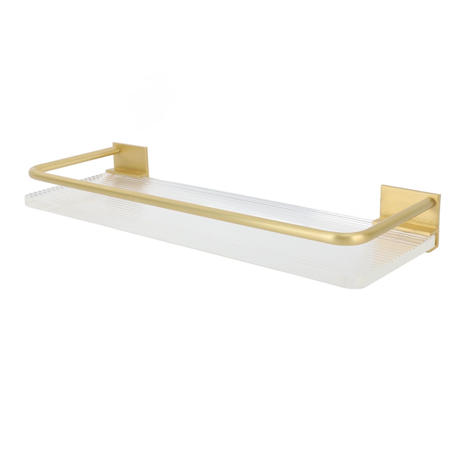 30cm Bathroom Wall Mounted Shelf Space Aluminum Acrylic Towel Rack Bathroom view 7