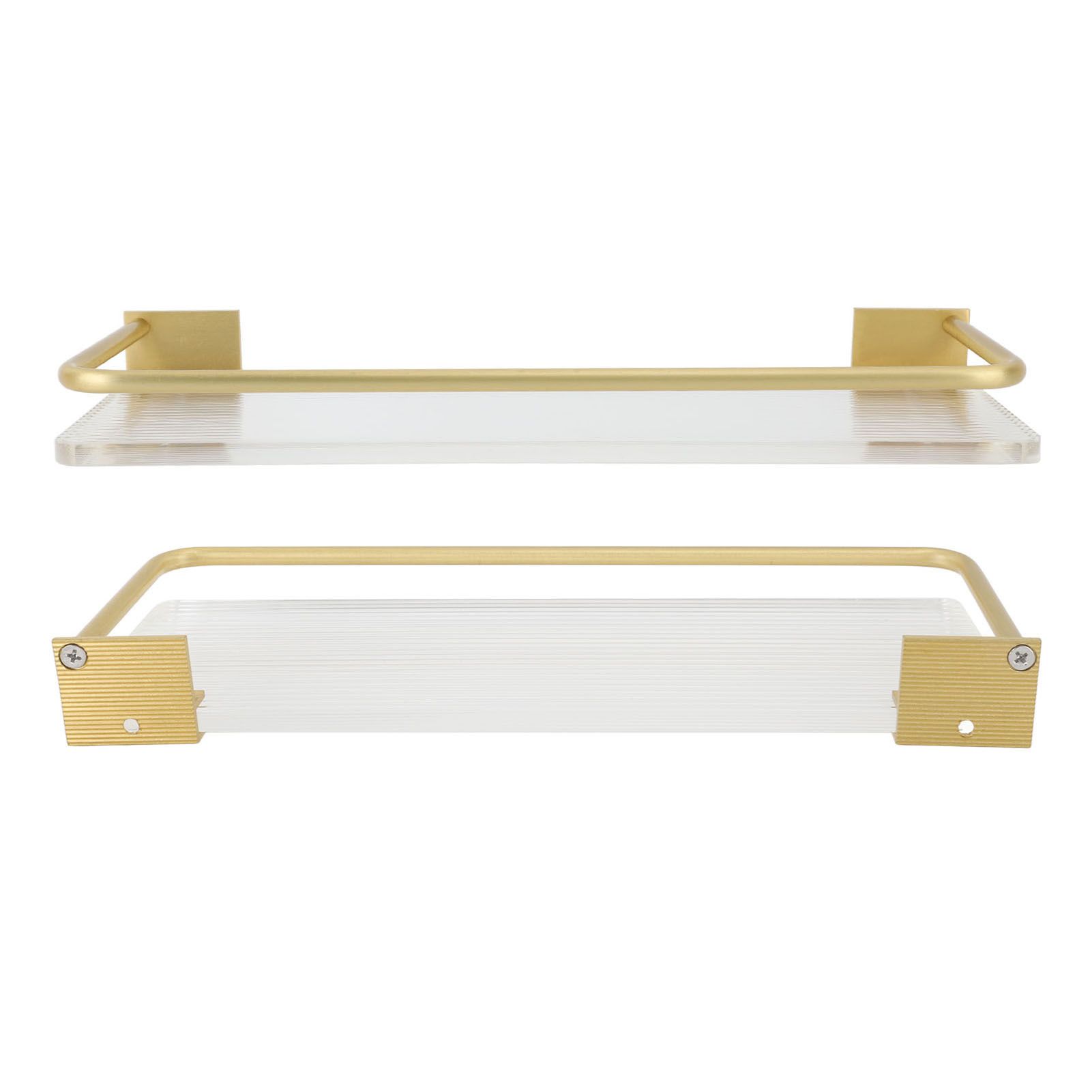 30cm Bathroom Wall Mounted Shelf Space Aluminum Acrylic Towel Rack Bathroom view 10