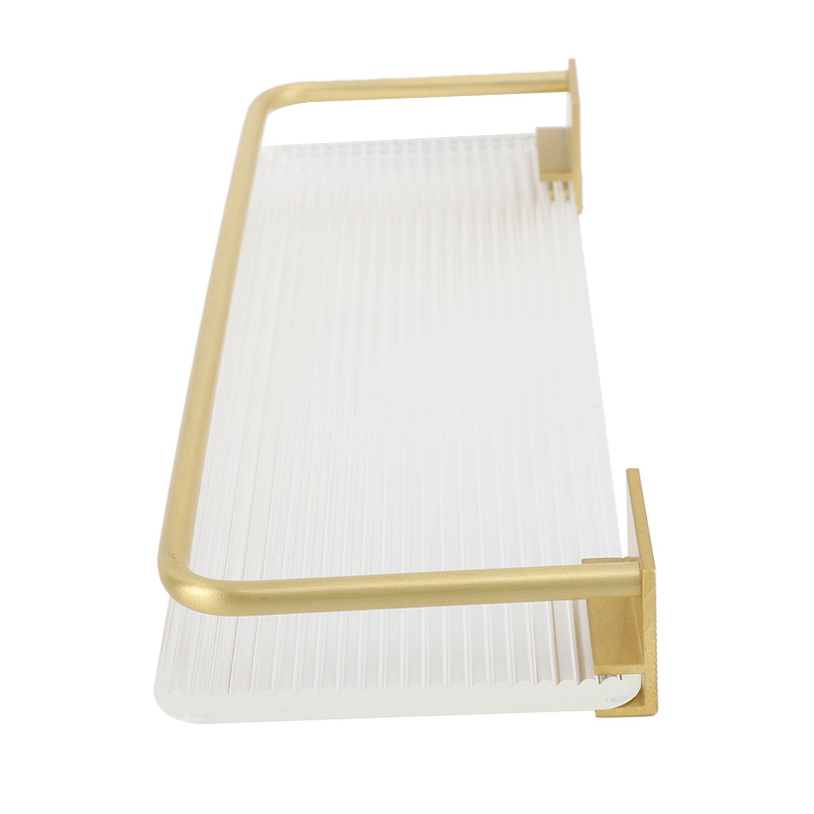 Floating Shelf Space Aluminum Acrylic Wall Mounted Decorative Storage Shelf view 8