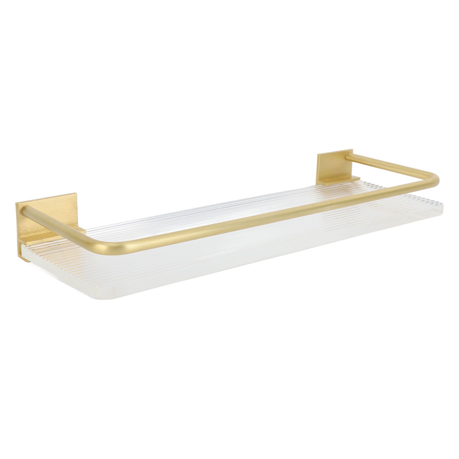 Floating Shelf Space Aluminum Acrylic Wall Mounted Decorative Storage Shelf view 10