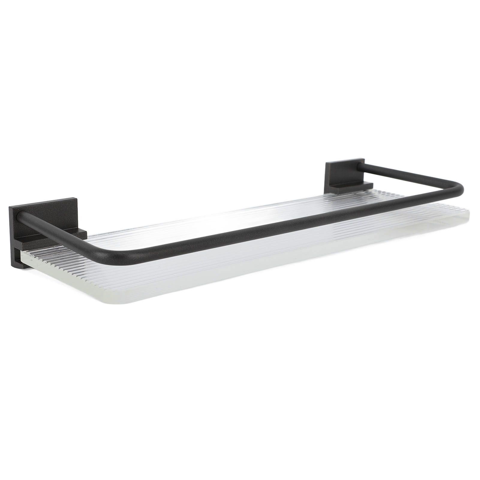 Floating Shelf Space Aluminum Acrylic Wall Mounted Decorative Storage Shelf view 2