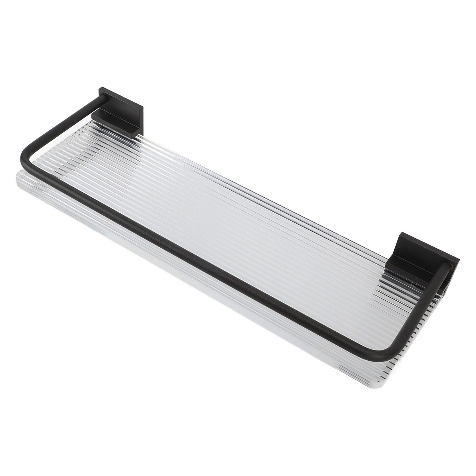Floating Shelf Space Aluminum Acrylic Wall Mounted Decorative Storage Shelf view 5