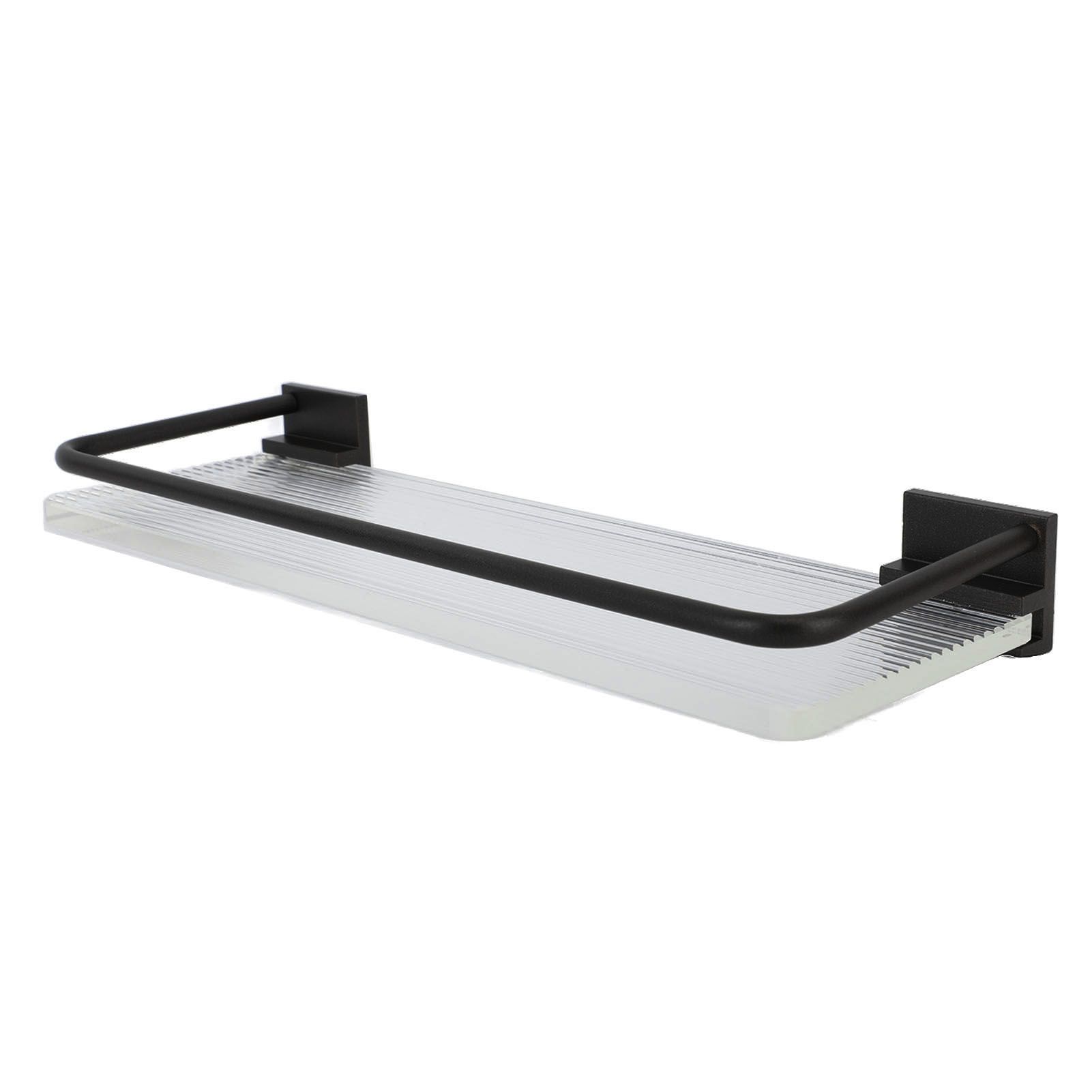 Floating Shelf Space Aluminum Acrylic Wall Mounted Decorative Storage Shelf view 9