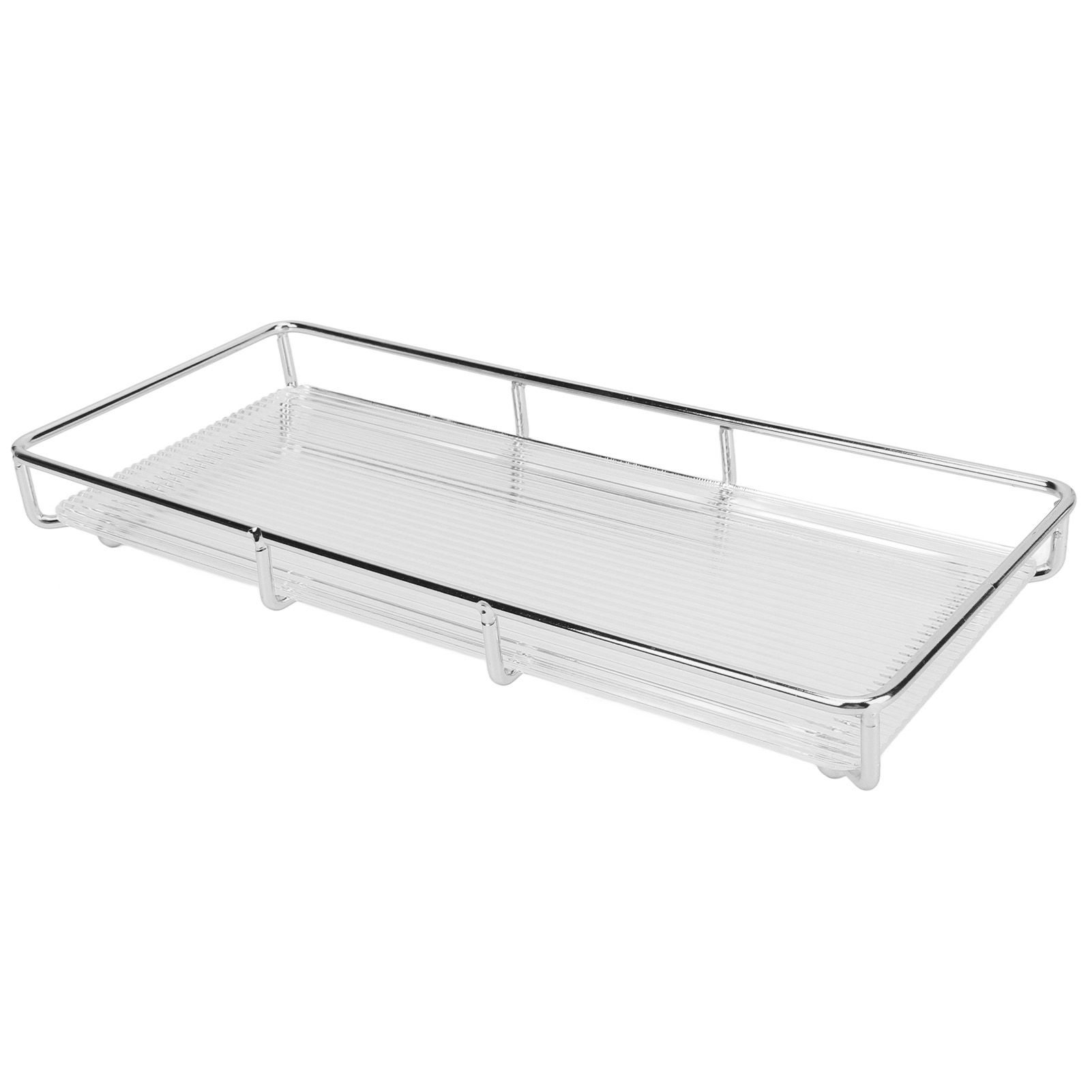 Bathroom Countertop Tray Stainless Steel Acrylic Modern Minimalist Design view 3
