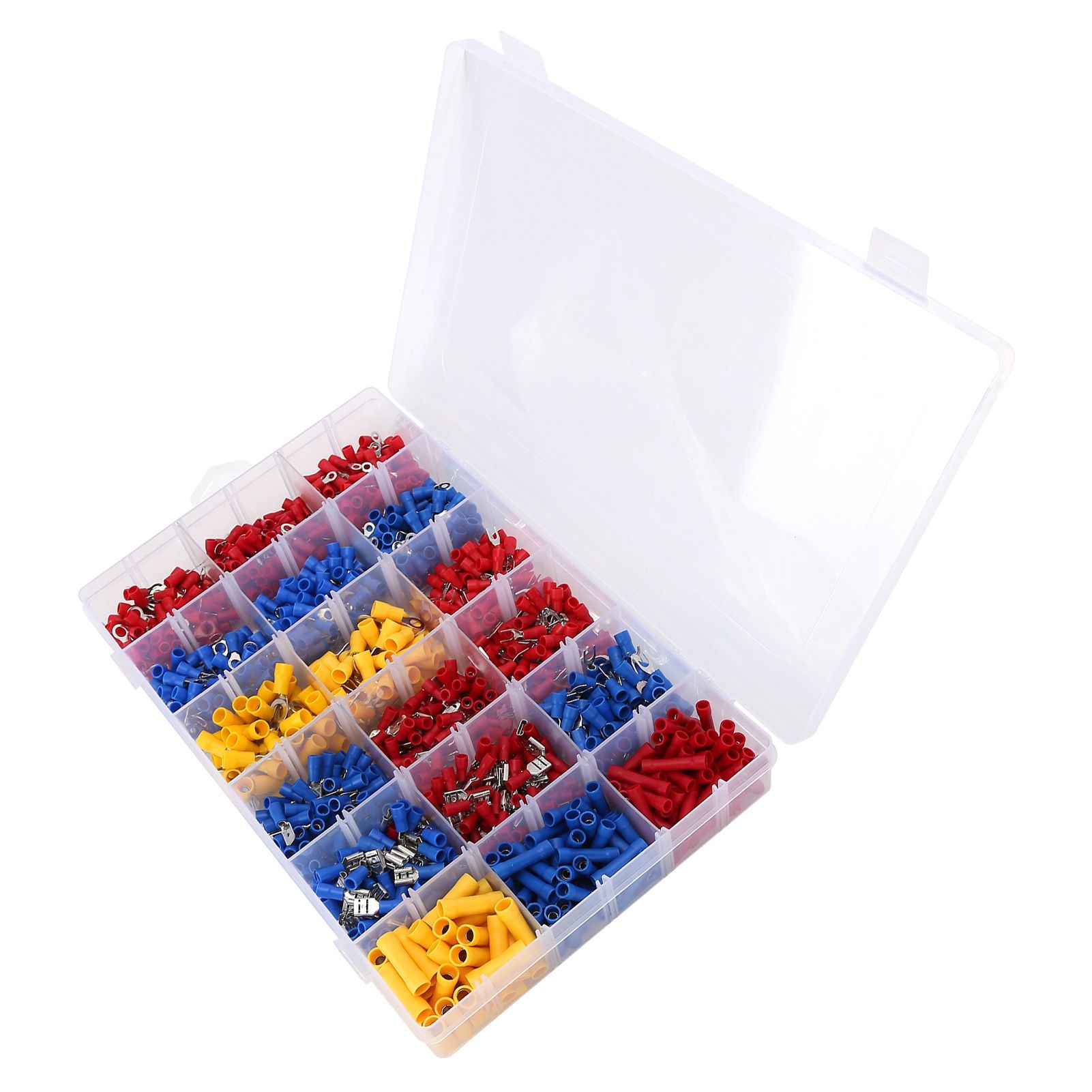1200PCS Wiring Terminal Mini Portable Copper Tube Insulated End Wire Connector view 2