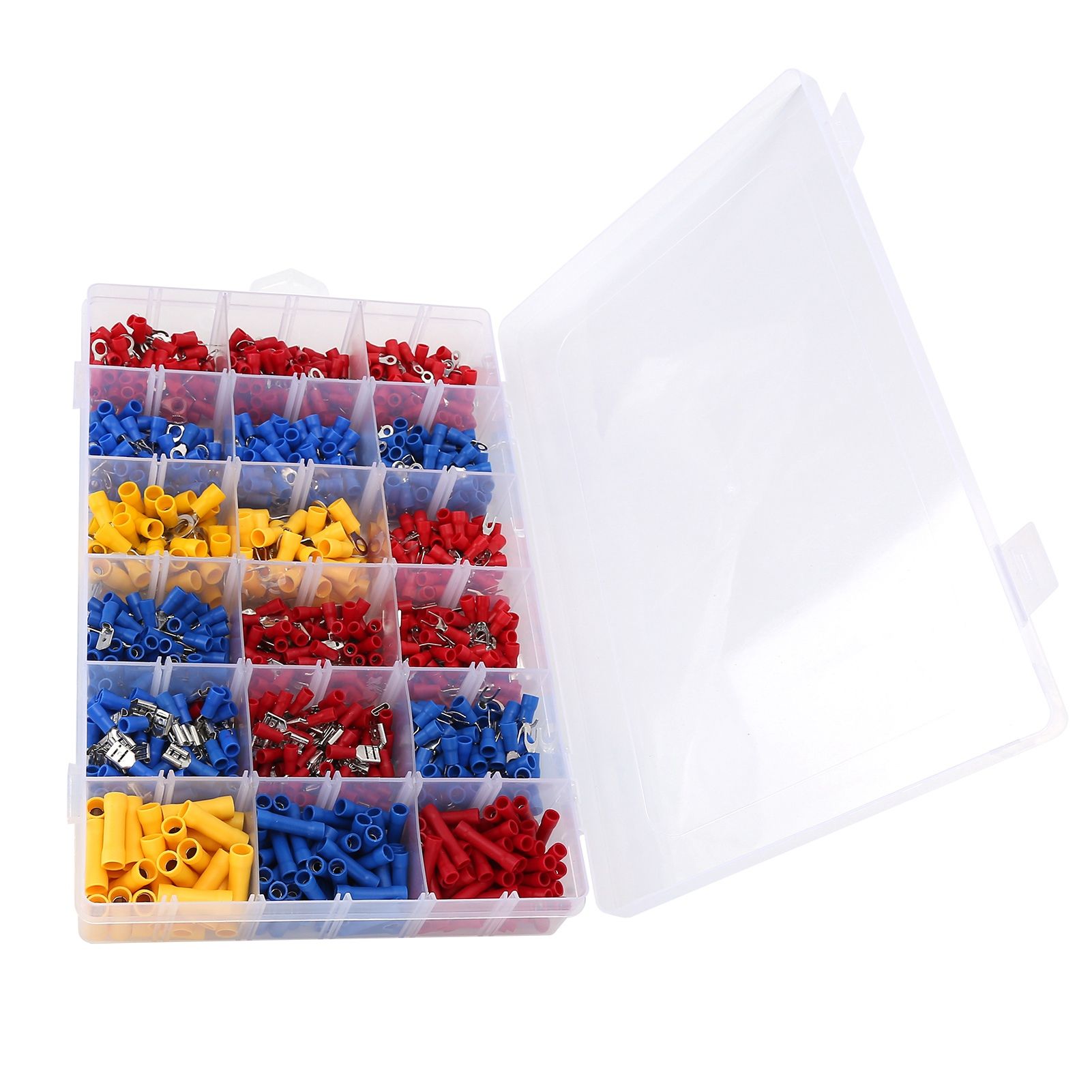 1200PCS Wiring Terminal Mini Portable Copper Tube Insulated End Wire Connector view 3