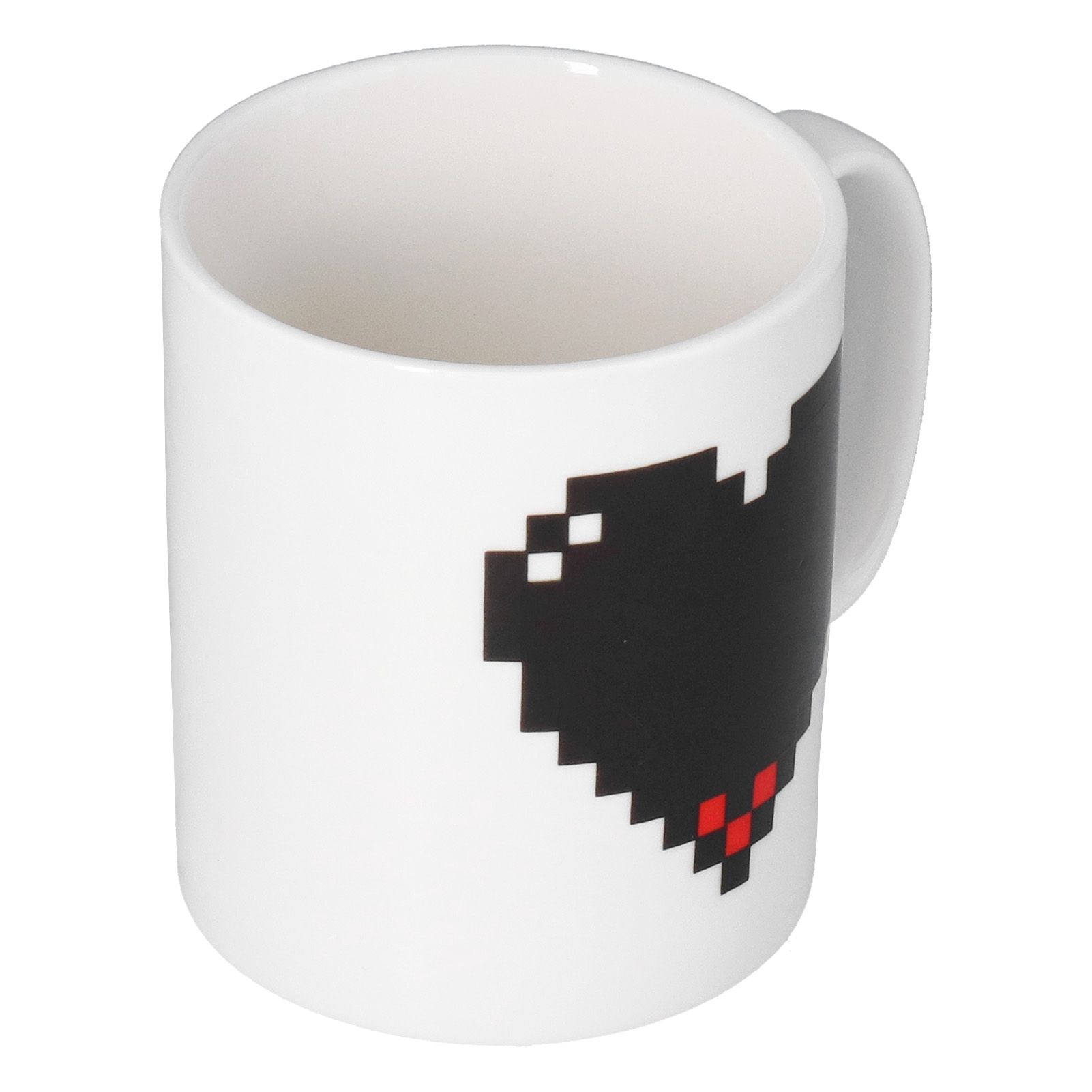 Ceramic Cup Heart Pattern Heat Sensitive Changing Color Mug for Home Office view 5