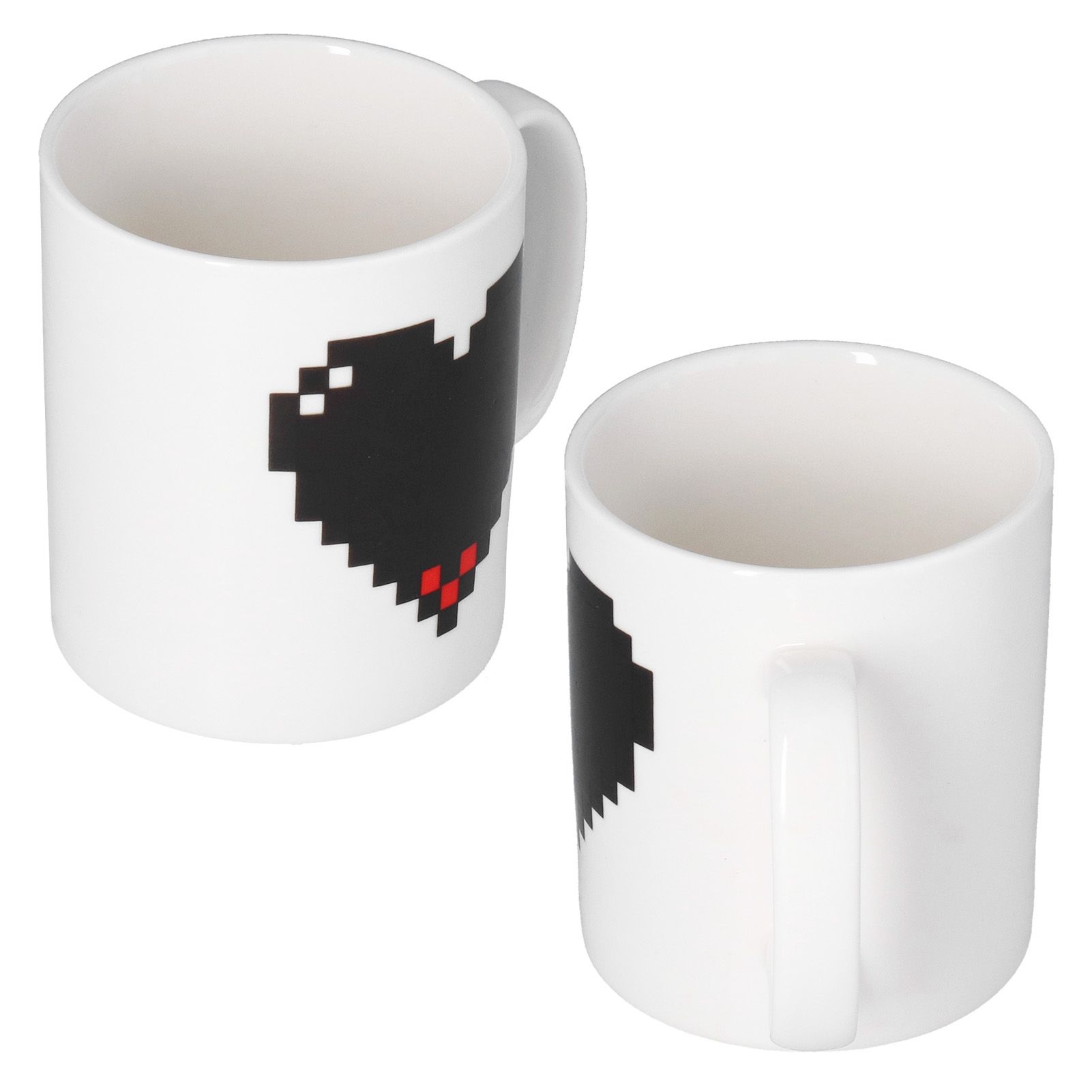 Ceramic Cup Heart Pattern Heat Sensitive Changing Color Mug for Home Office view 8
