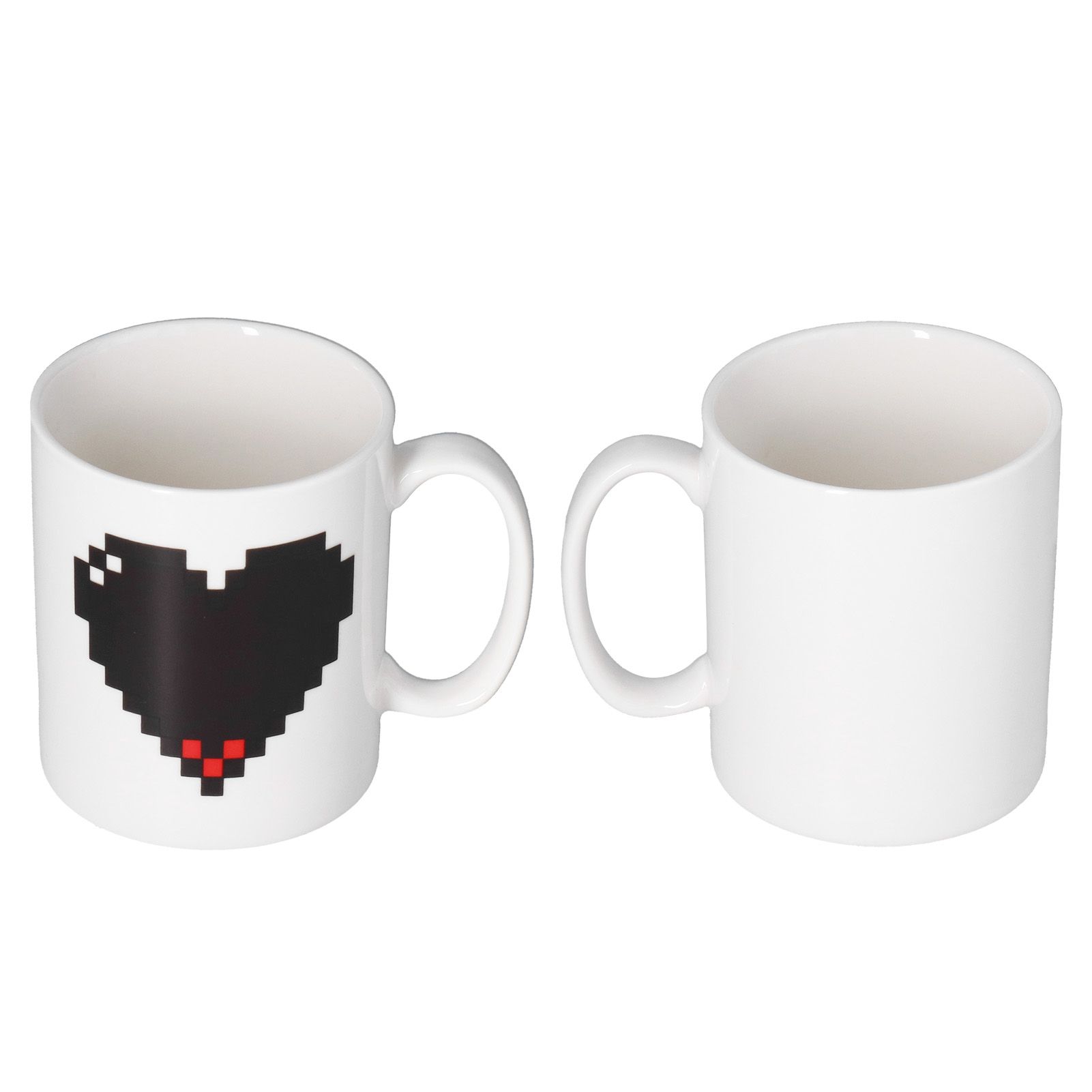 Ceramic Cup Heart Pattern Heat Sensitive Changing Color Mug for Home Office view 10