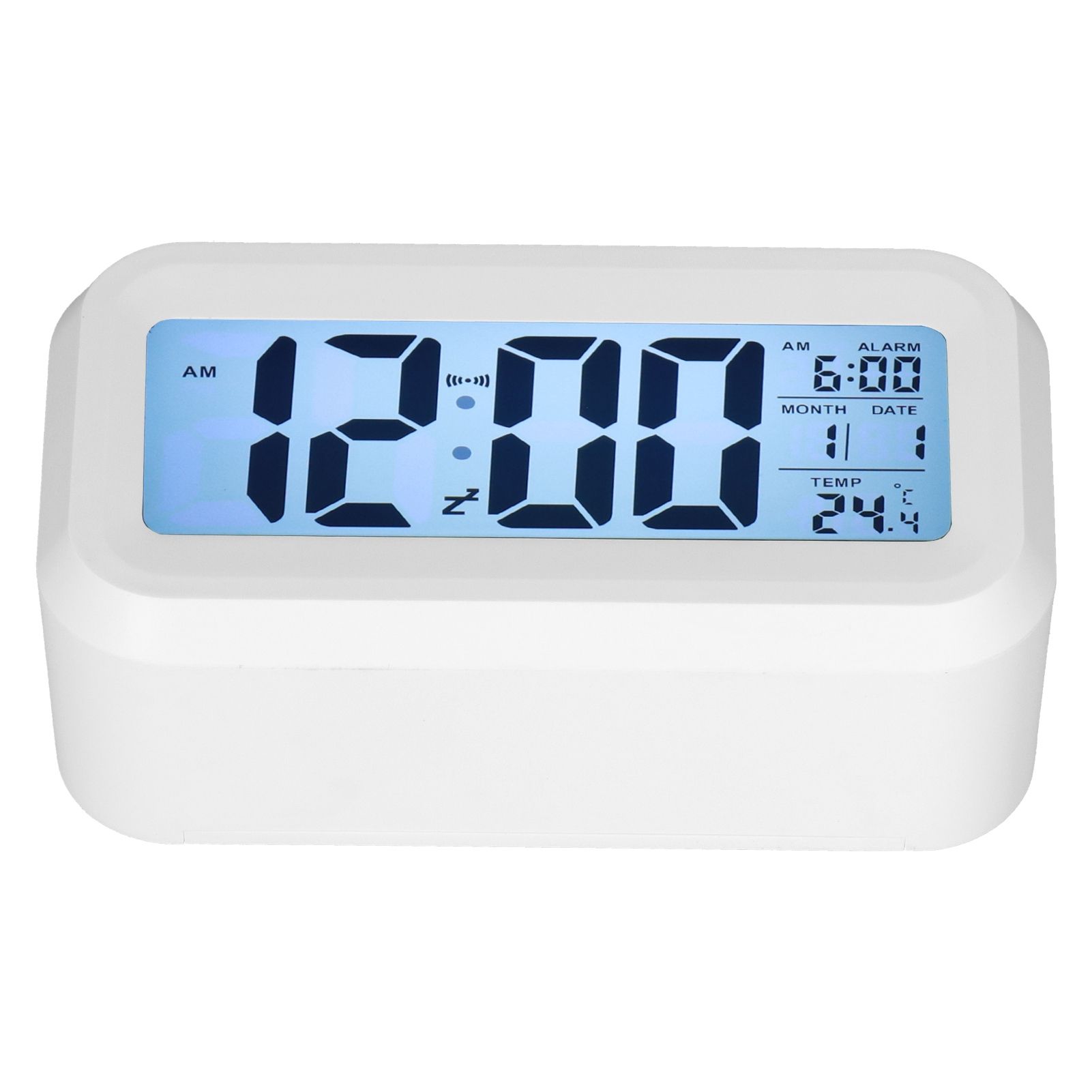 Digital Alarm Clock LED Large Display Electronic Night Light Snooze Function view 2