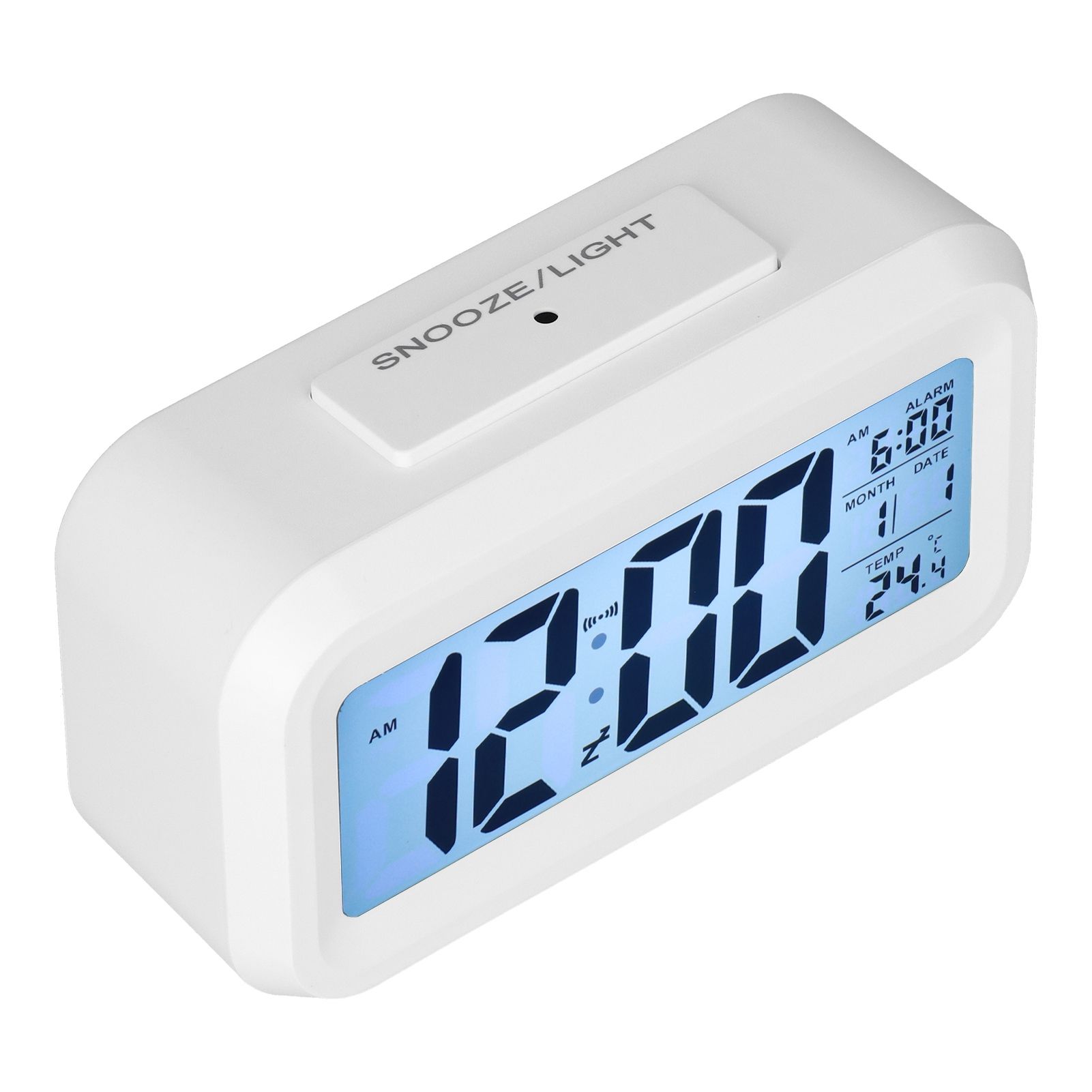 Digital Alarm Clock LED Large Display Electronic Night Light Snooze Function view 3