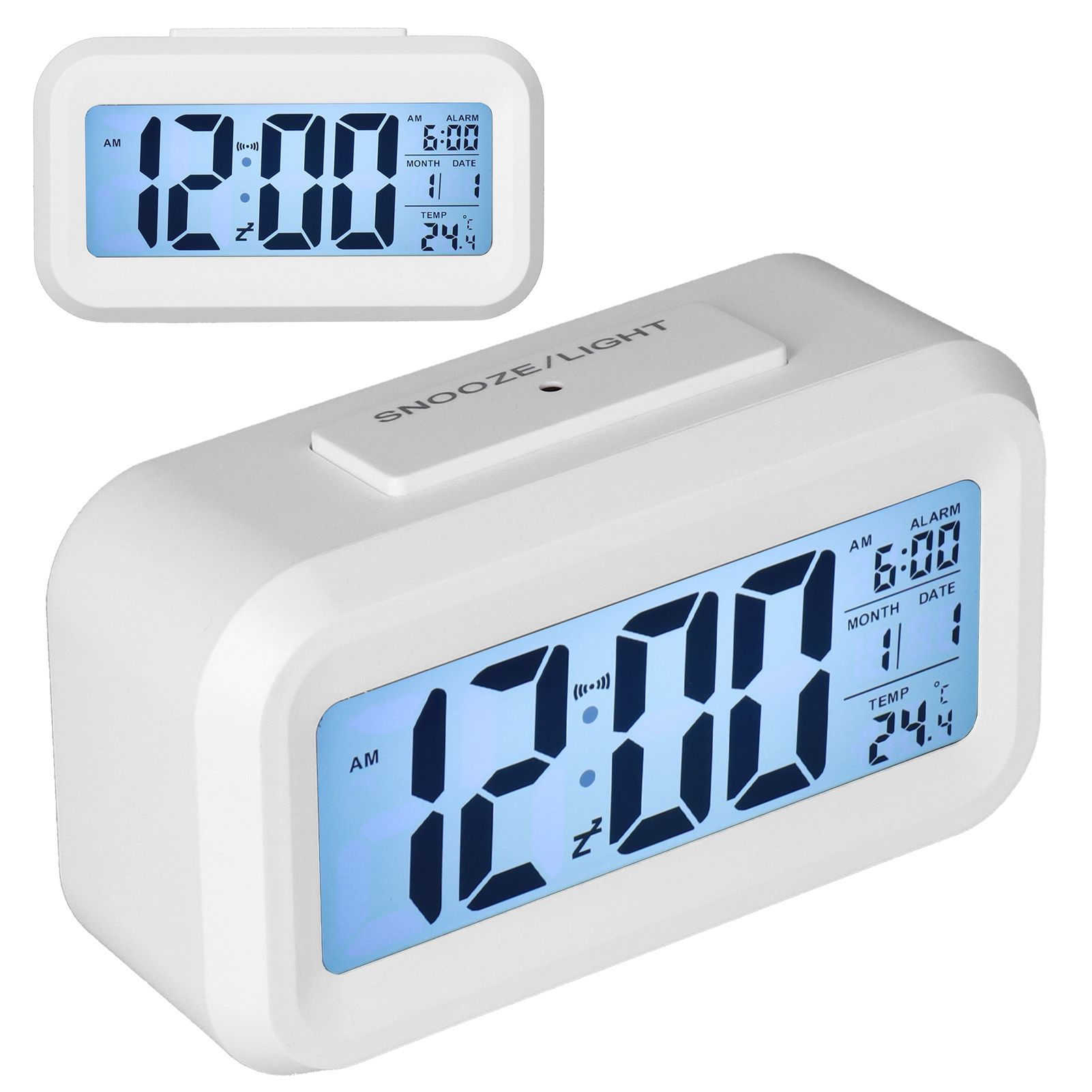 Digital Alarm Clock LED Large Display Electronic Night Light Snooze Function view 6