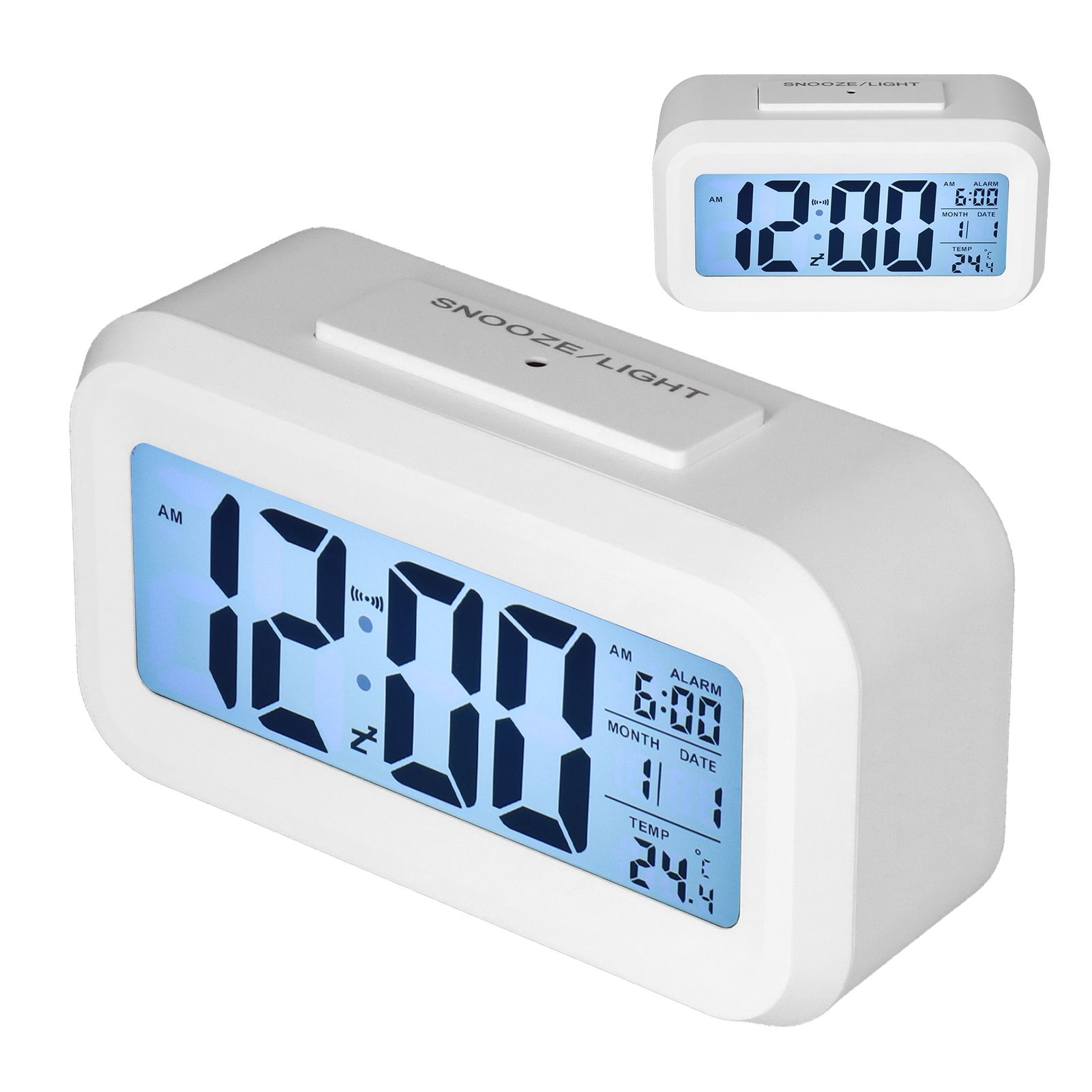 Digital Alarm Clock LED Large Display Electronic Night Light Snooze Function view 7
